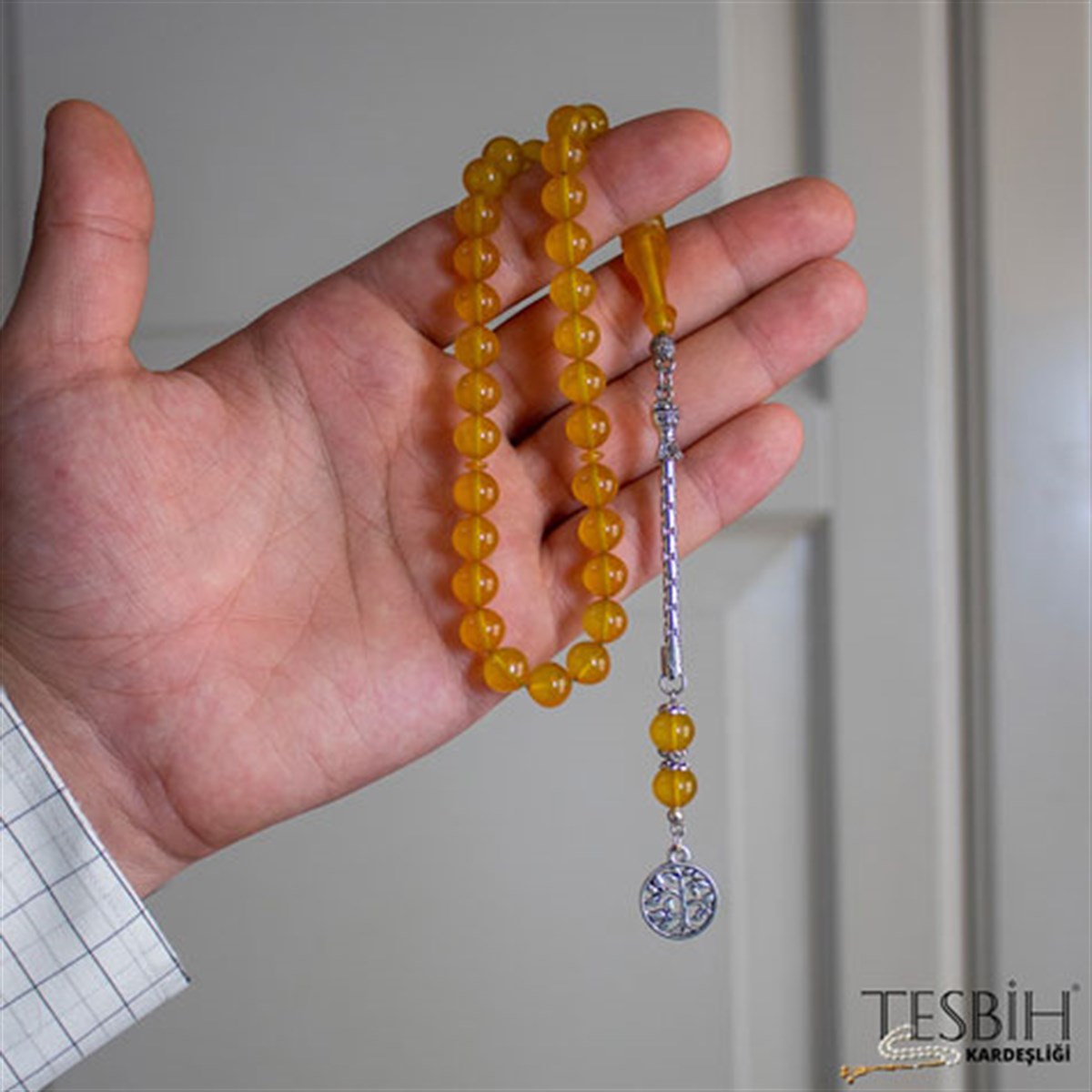 Bilek Boy Sıkma Kehribar Tesbih tsb0210