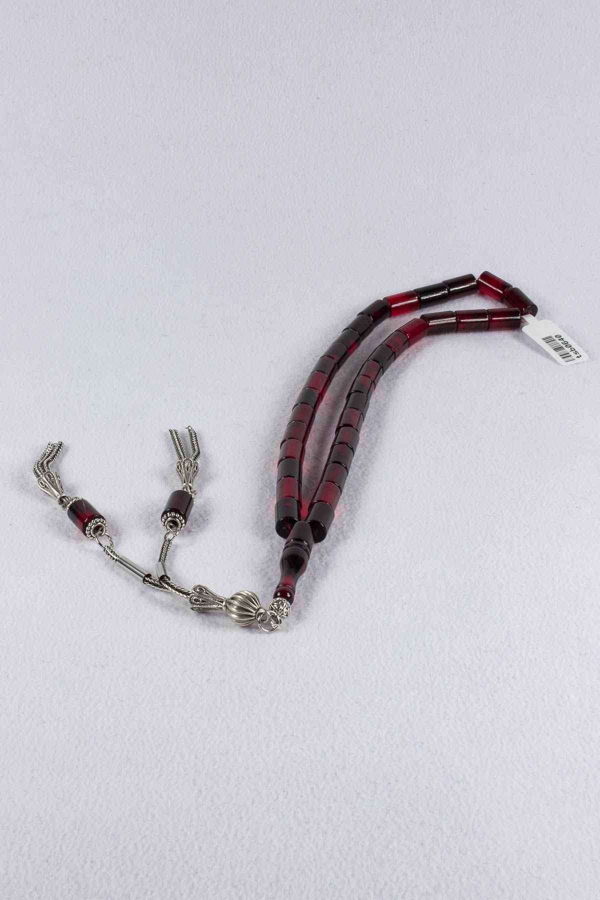 Faris İşçilikli Ateş Kehribar Tesbih tsb0640