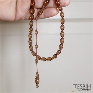 Beyzi Kesim Osmanlı Sistemli Abdullah Öner Atölyesi Sıkma Kehribar Tesbih tsb0220