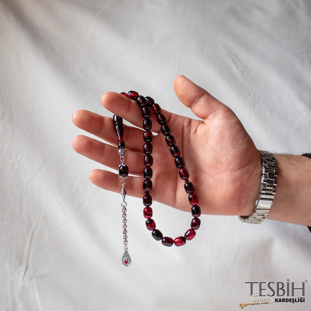 Faris İşçilikli Kapsül Model Sıkma Kehribar Tesbih