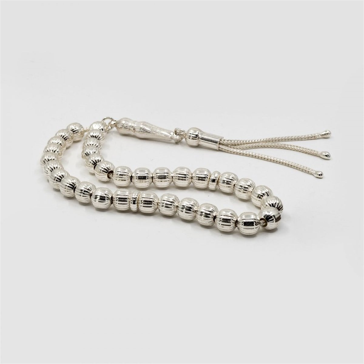 Fıçı Model 925 Ayar Gümüş Tesbih