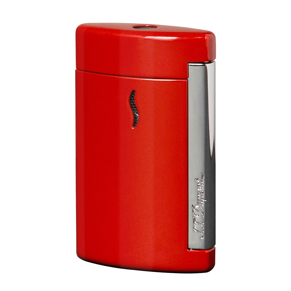 Krom Detaylı Kırmızı MiniJet S.T. Dupont Çakmak - 010505
