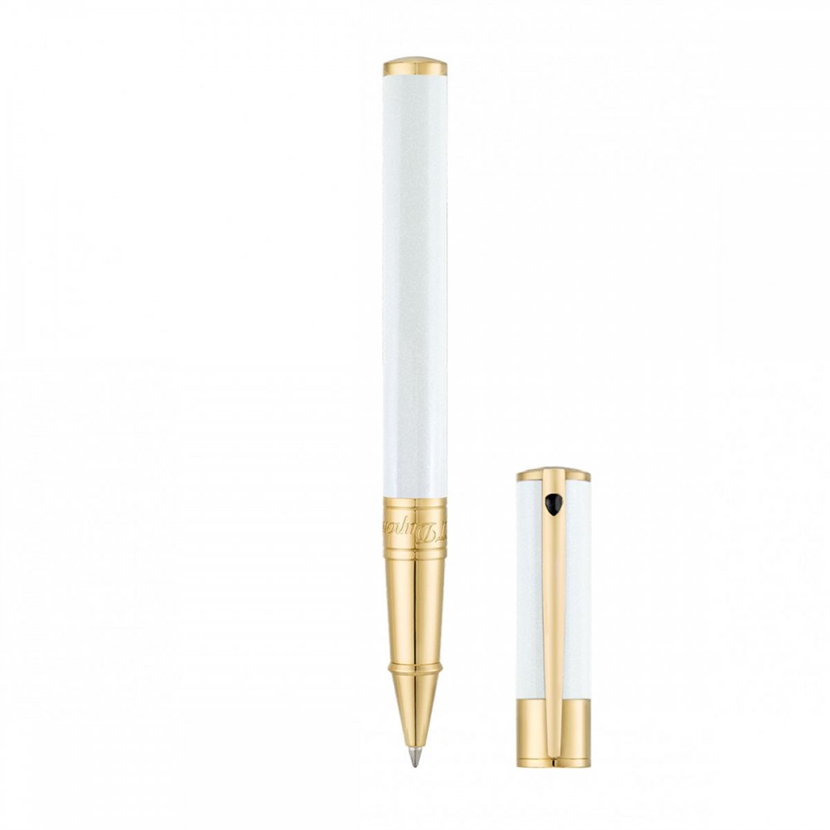 S.T. Dupont D-Initial İnci Beyazı - Altın Tükenmez Kalem - 262206