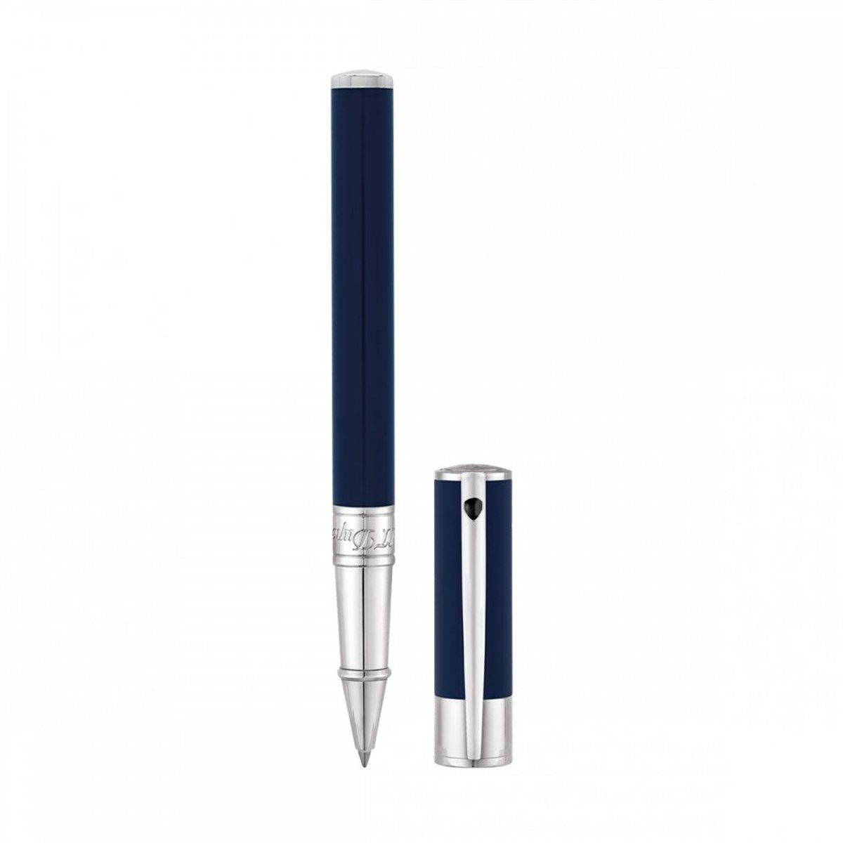 S.T. Dupont D-Initial Mavi Krom Yüzey Tükenmez Kalem - 262205