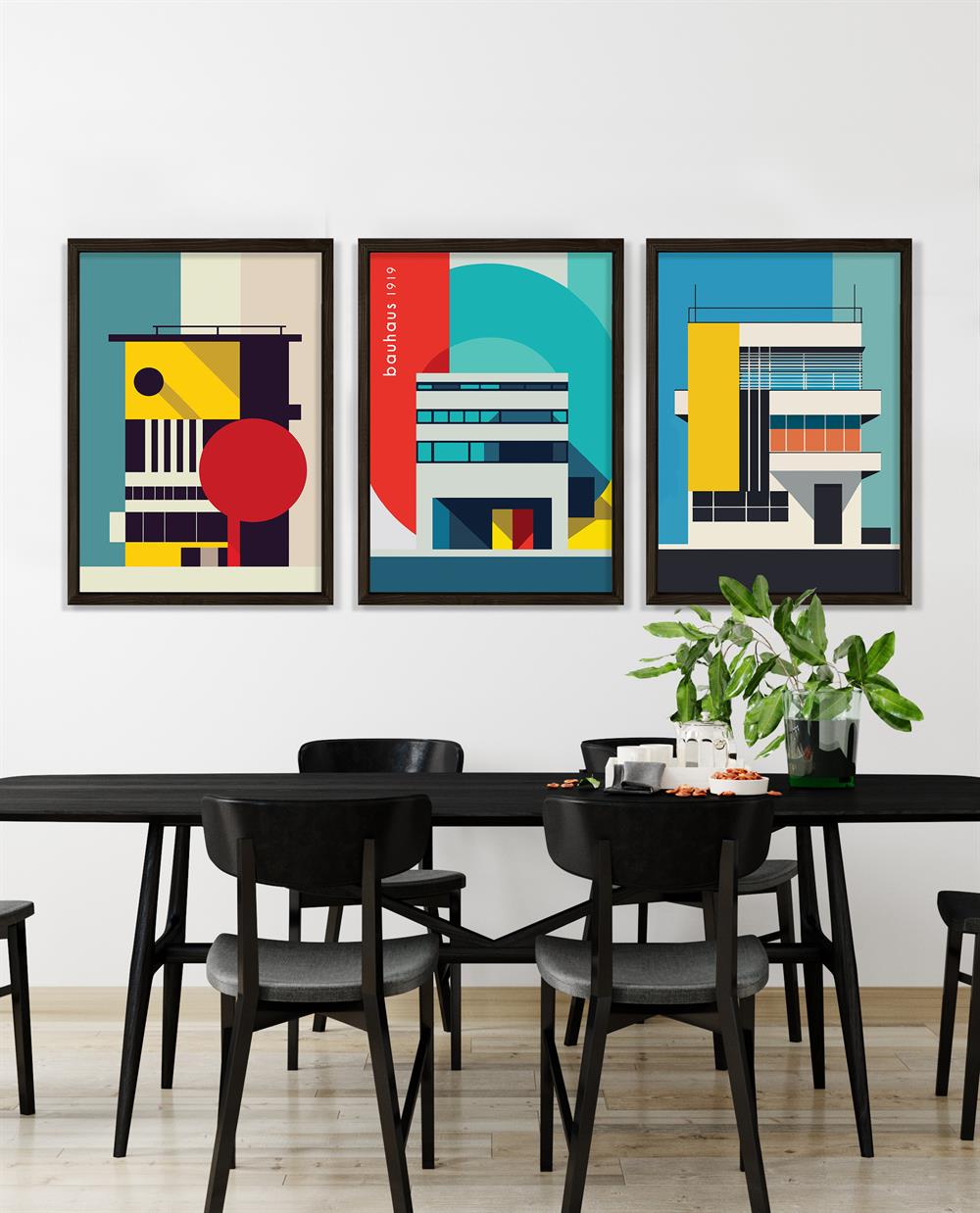 Bauhaus Çerçeveli Tablo Set