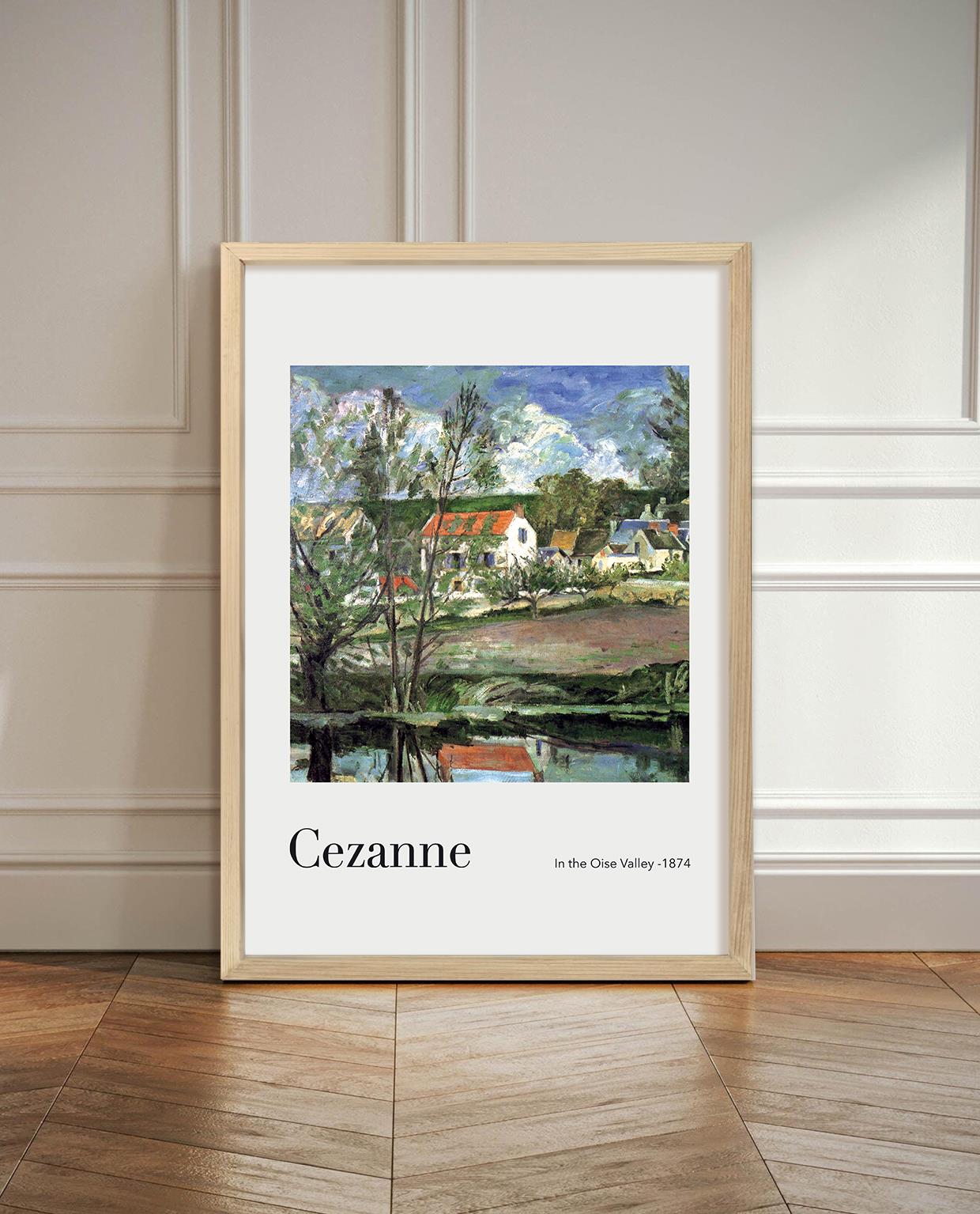 Cezanne - In the Oise Valley Çerçeveli Tablo