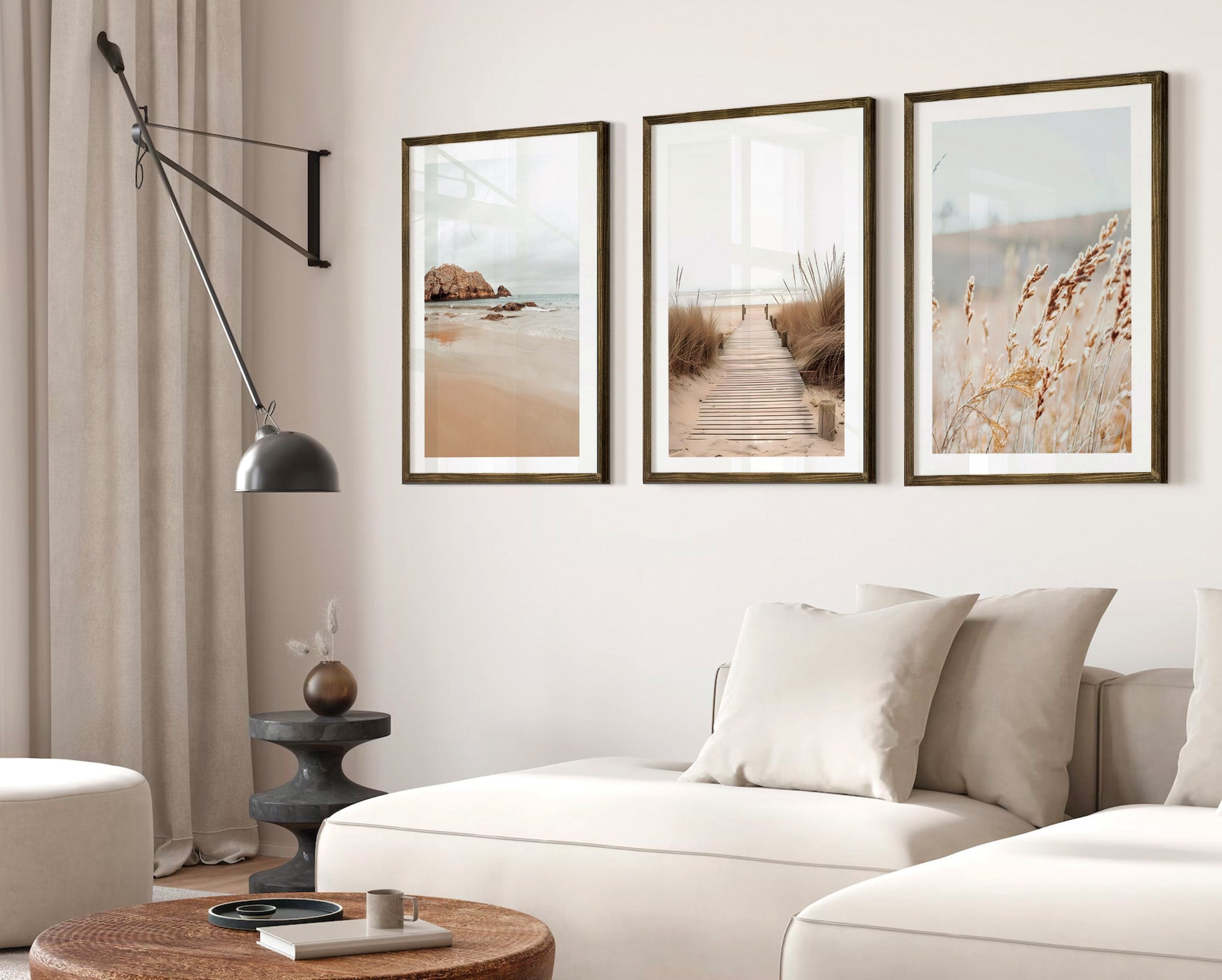 Denize Doğru Çerçeveli Tablo Set 