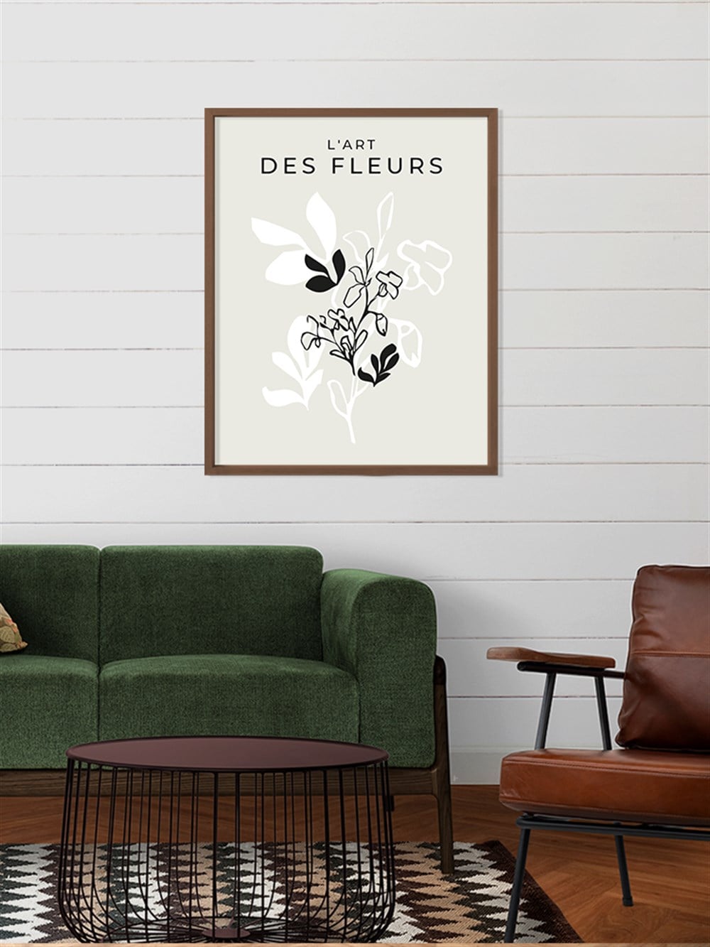 Des Fleurs Çerçeveli Poster