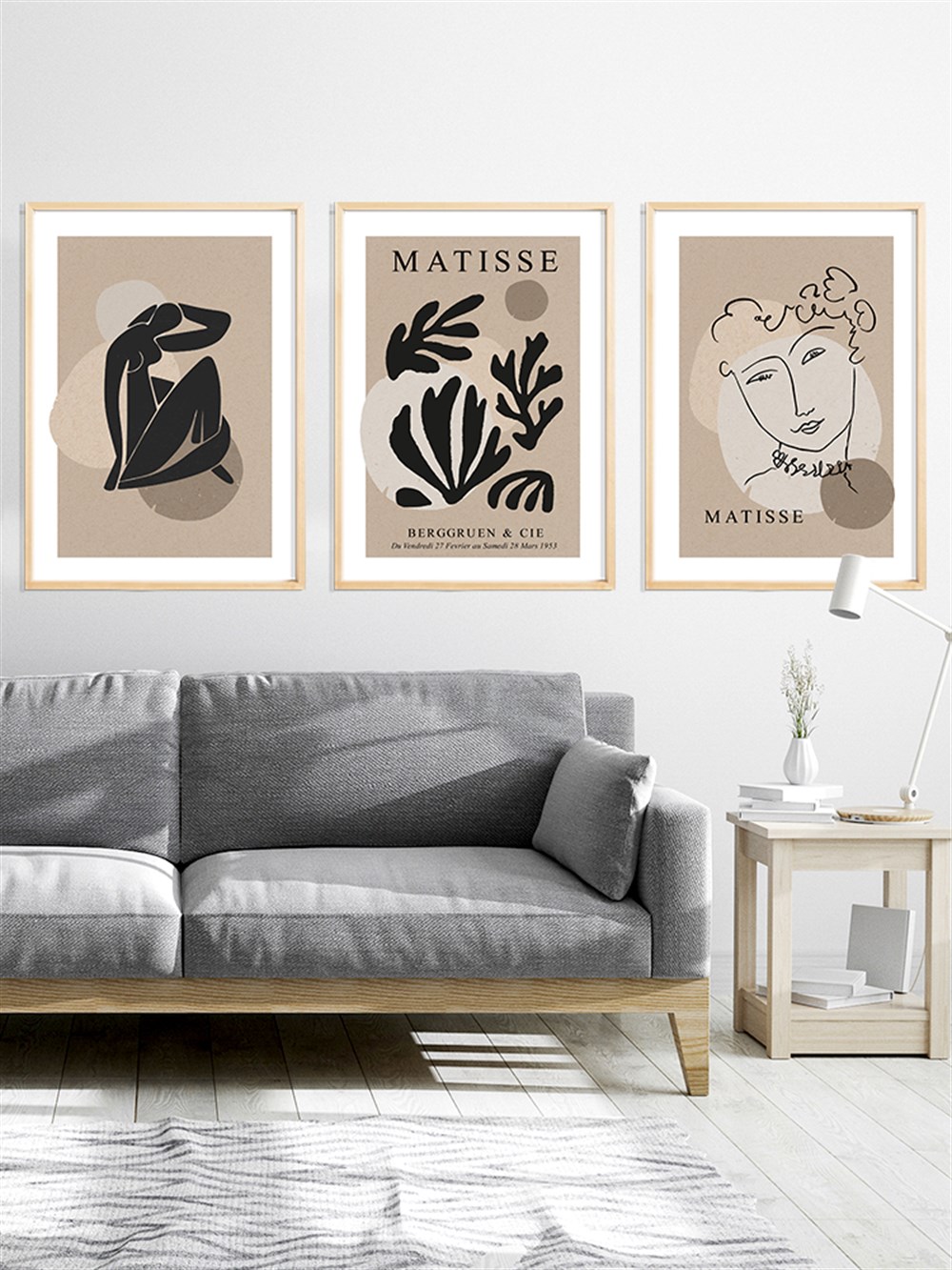 Henri Matisse Çerçeveli Tablo Set