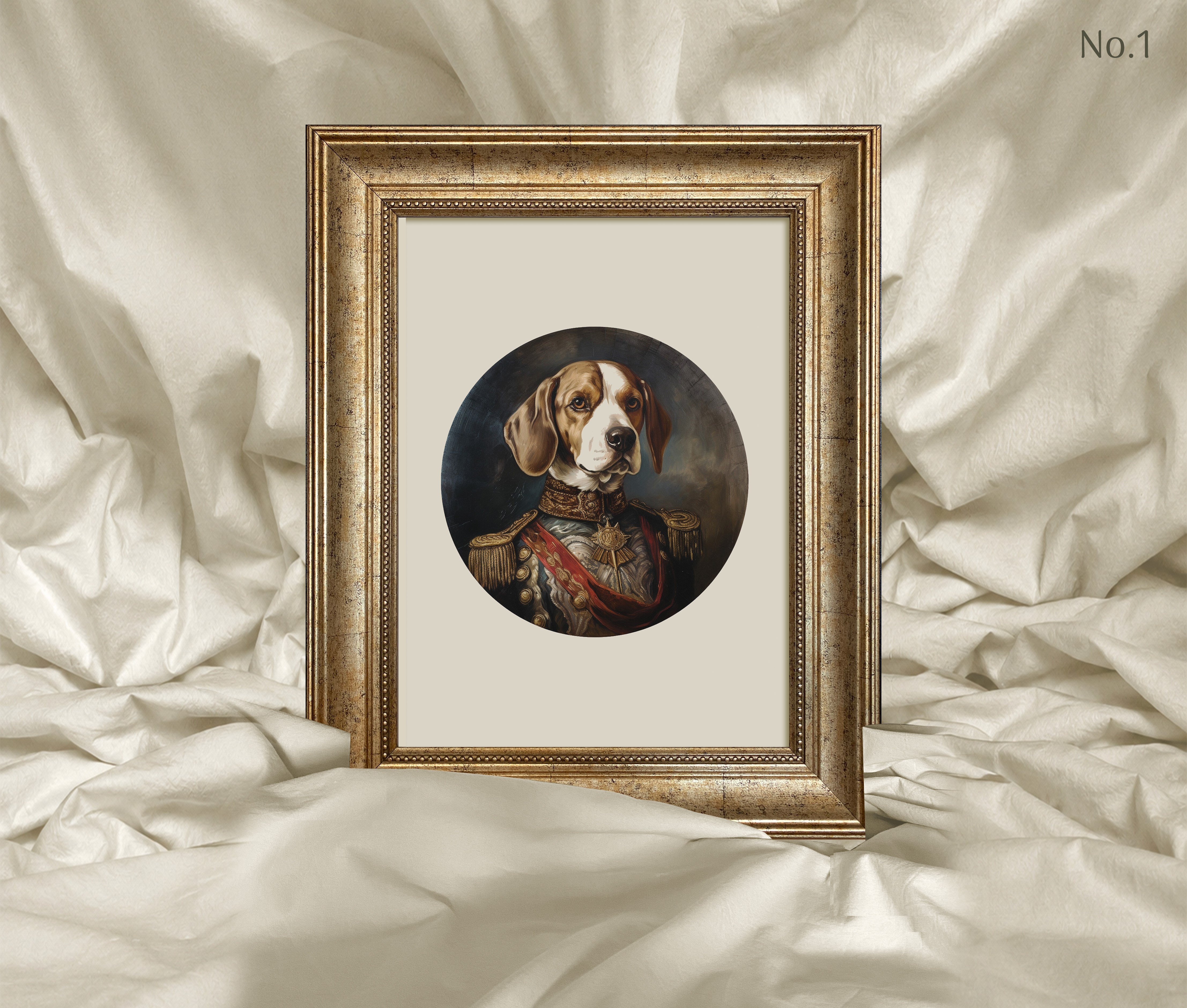 Master Aristokrat Beagle Çerçeveli Tablo