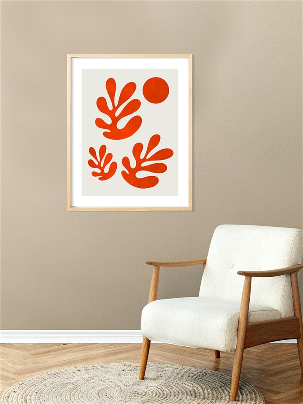 Mercan Matisse Çerçeveli Poster