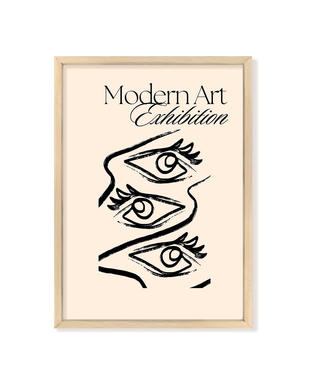 Modern Art Exhibition Çerçeveli Poster