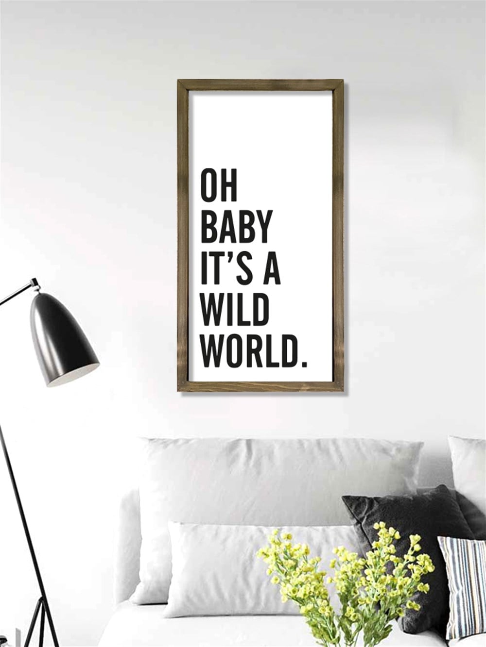 Motto Çerçeveli Poster 100 (25x49 cm)