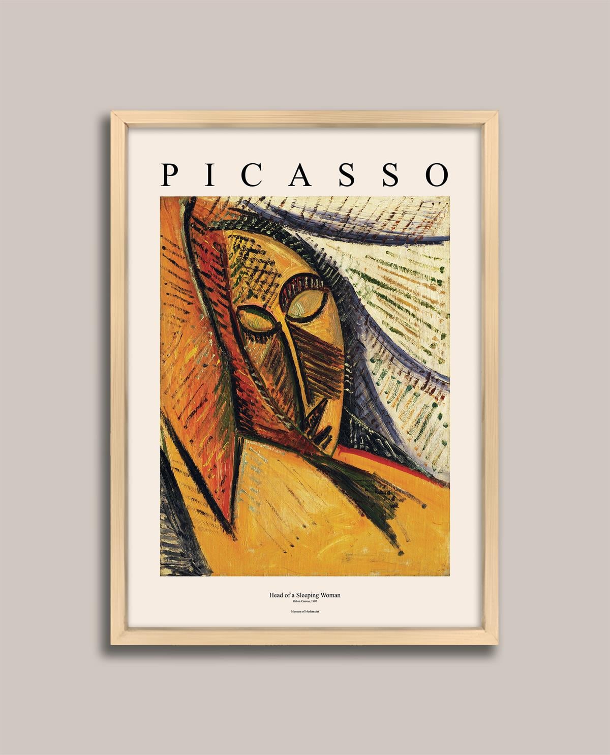 Picasso - Head of a Sleeping Woman Çerçeveli Tablo