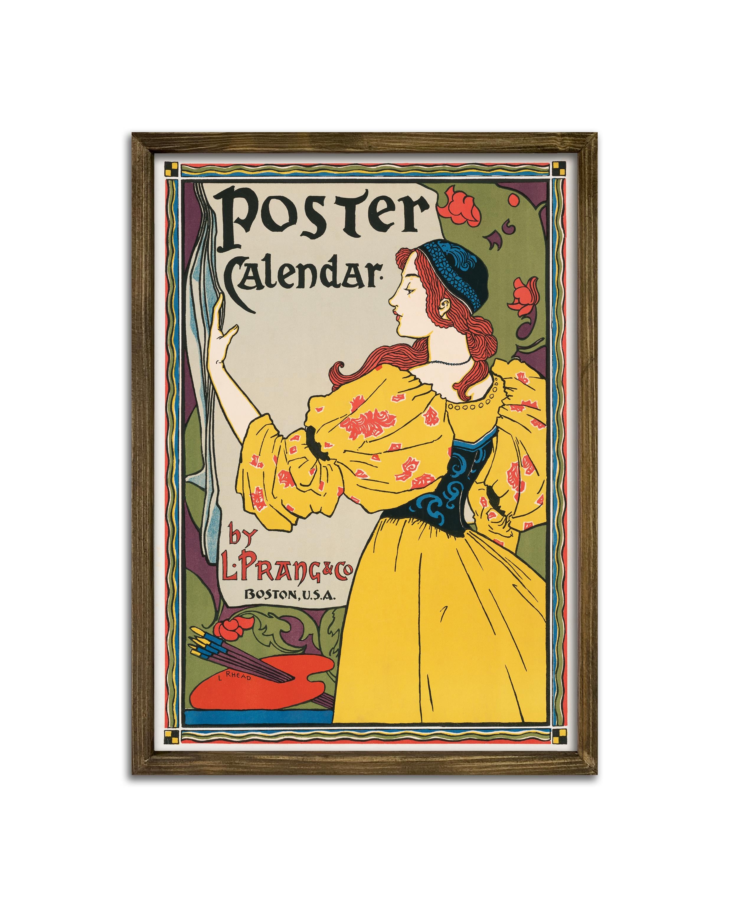 Poster Calendar Çerçeveli Tablo