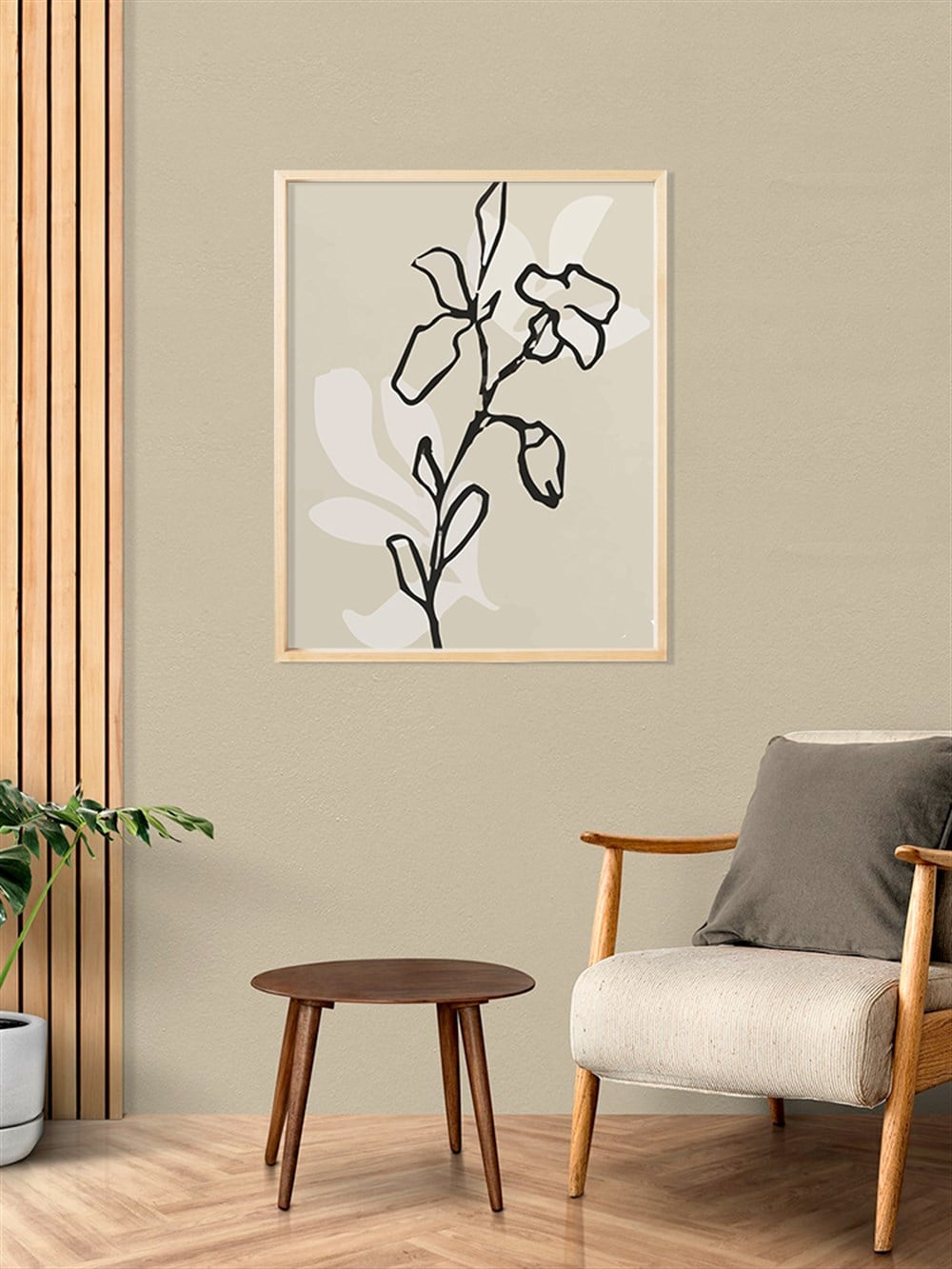 Soft Çiçek 01 Çerçeveli Poster