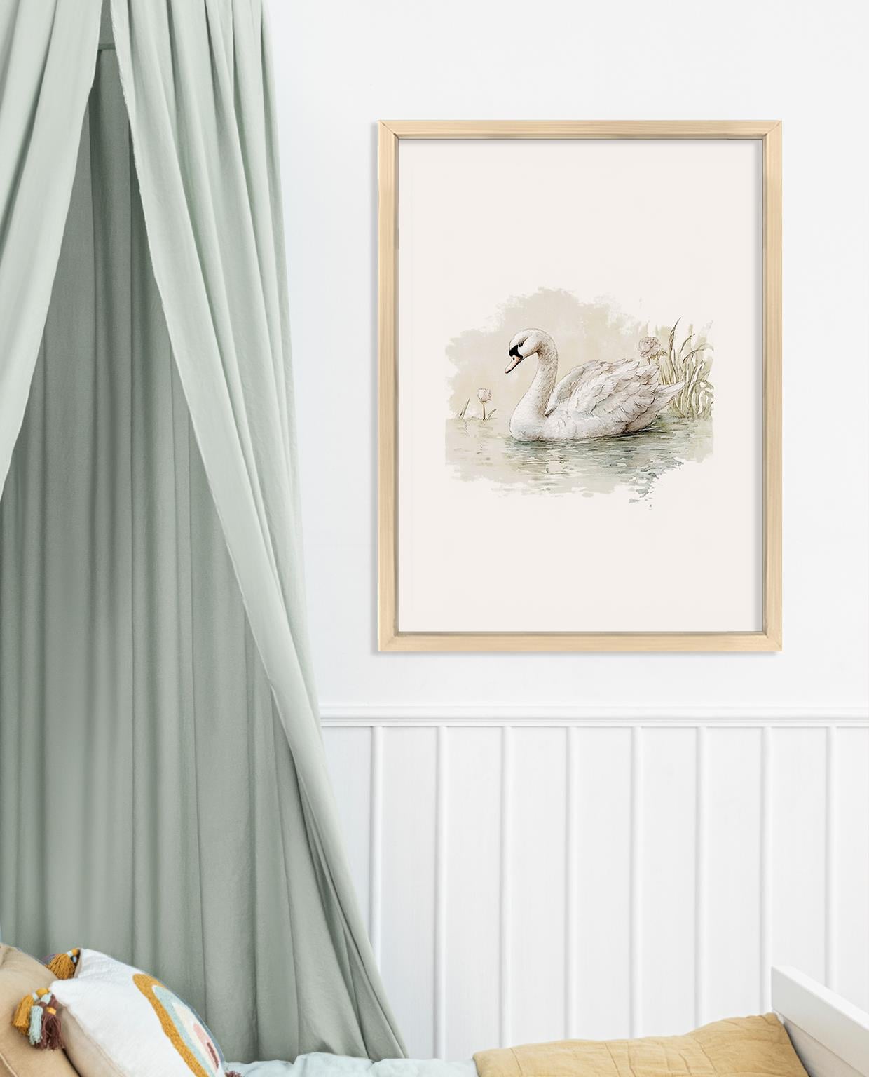 Soft Tonlar Serisi 45 Çocuk Odası Çerçeveli Tablo