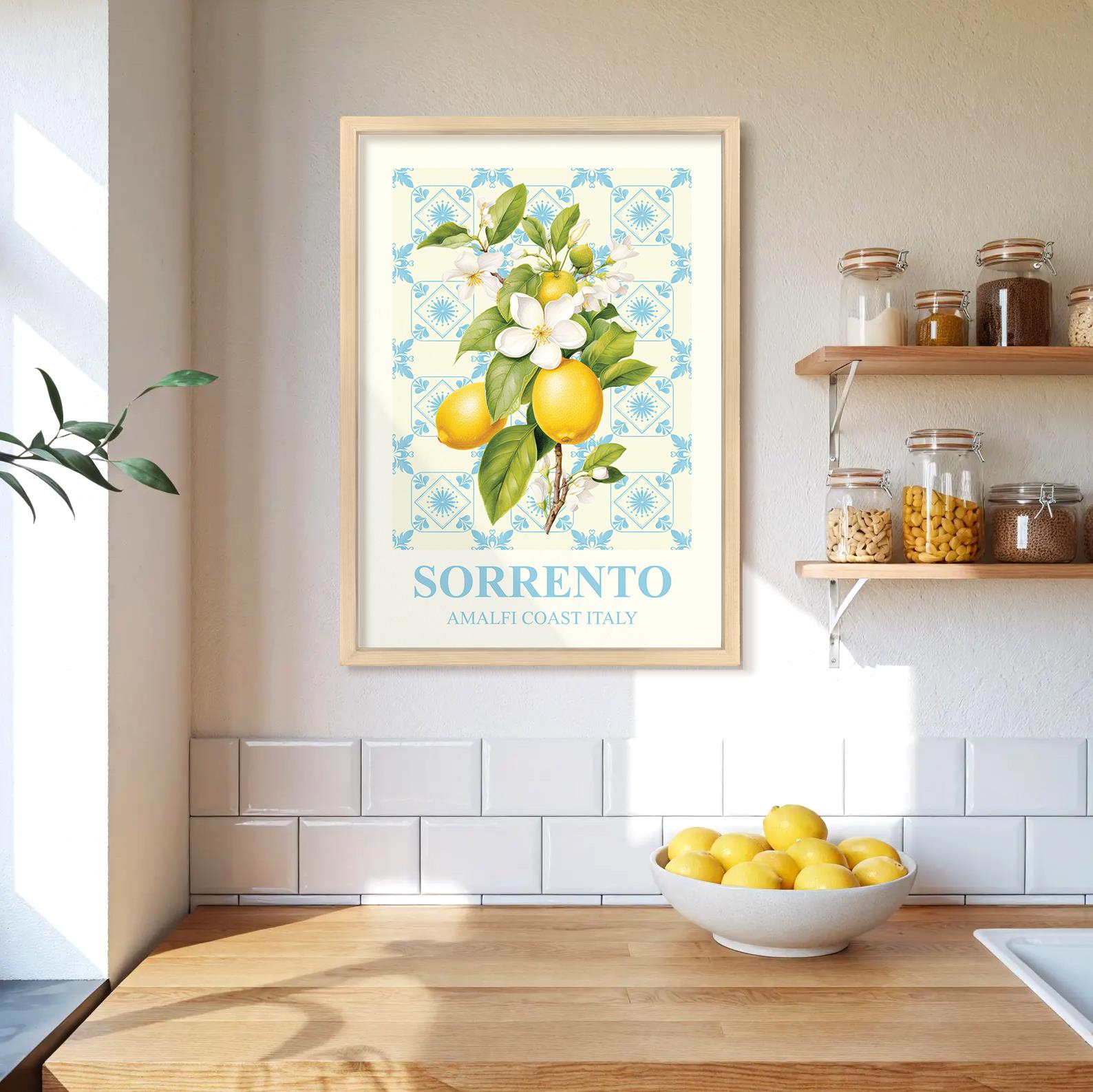 Sorrento Çerçeveli Poster