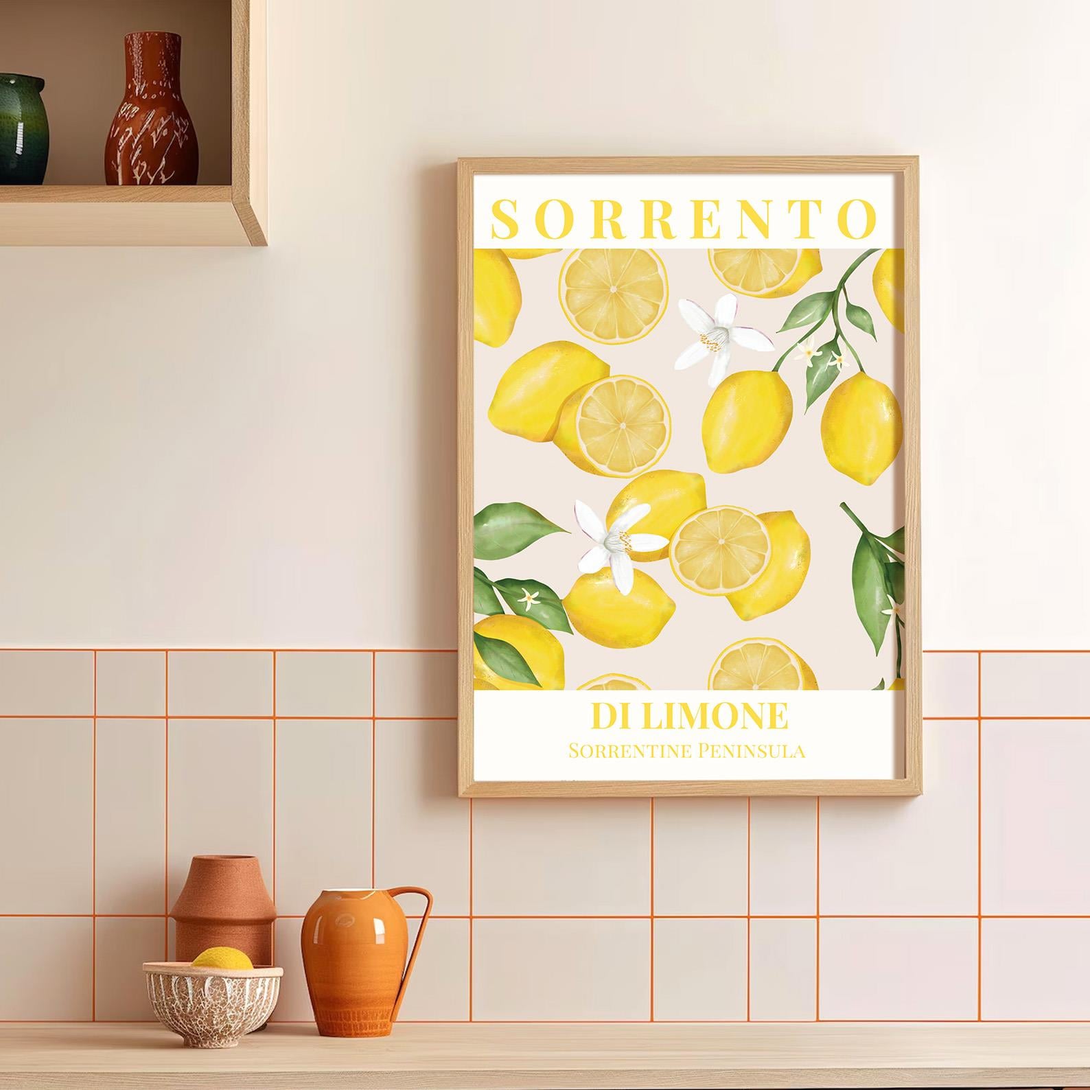 Sorrento Di Limone Çerçeveli Poster