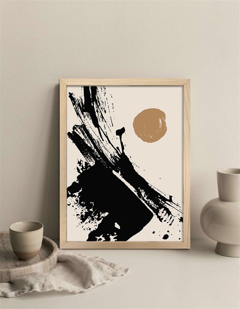 Soyut 07 Çerçeveli Poster