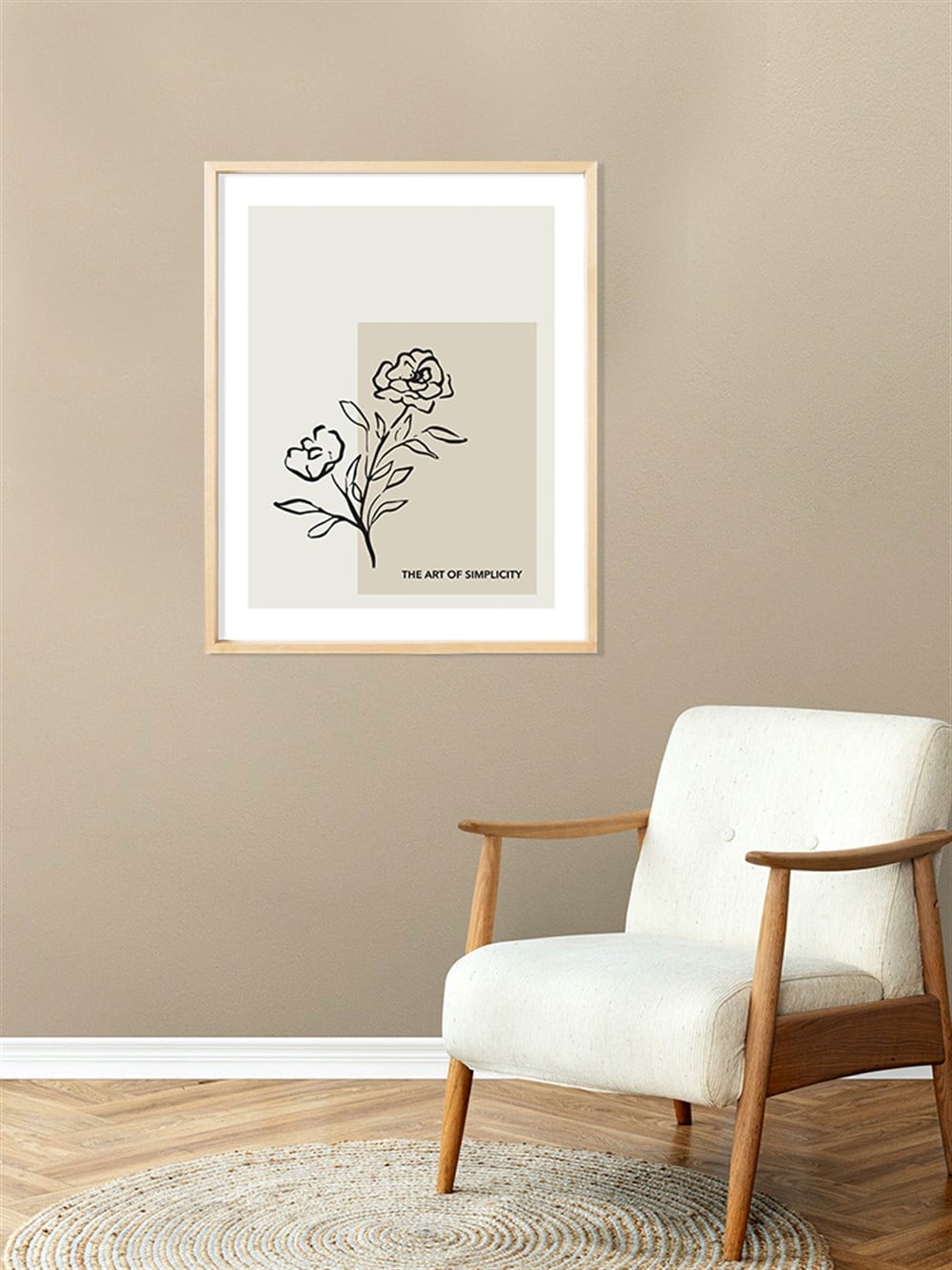 The Art Of Simplicity Çerçeveli Poster