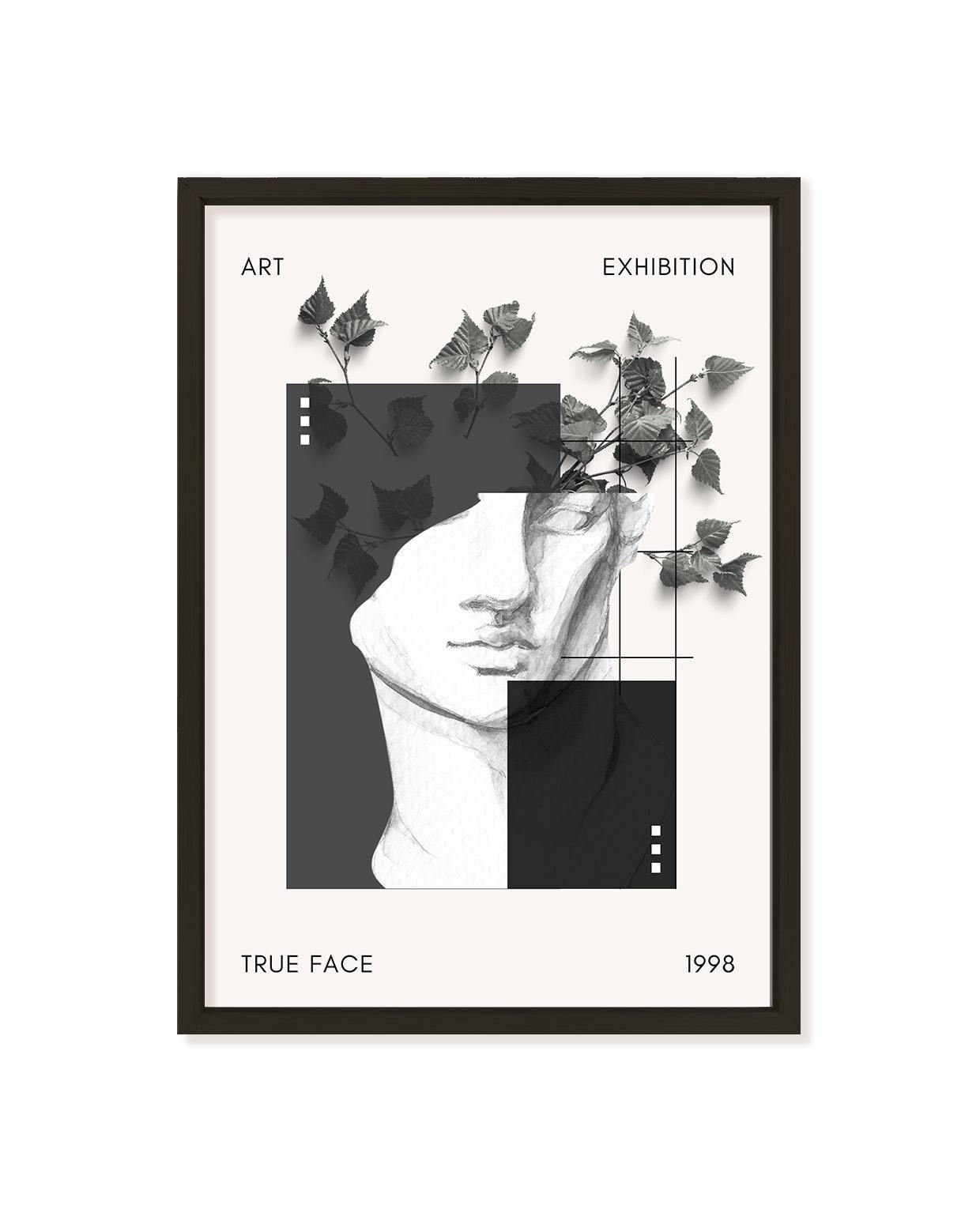 True Face Çerçeveli Poster