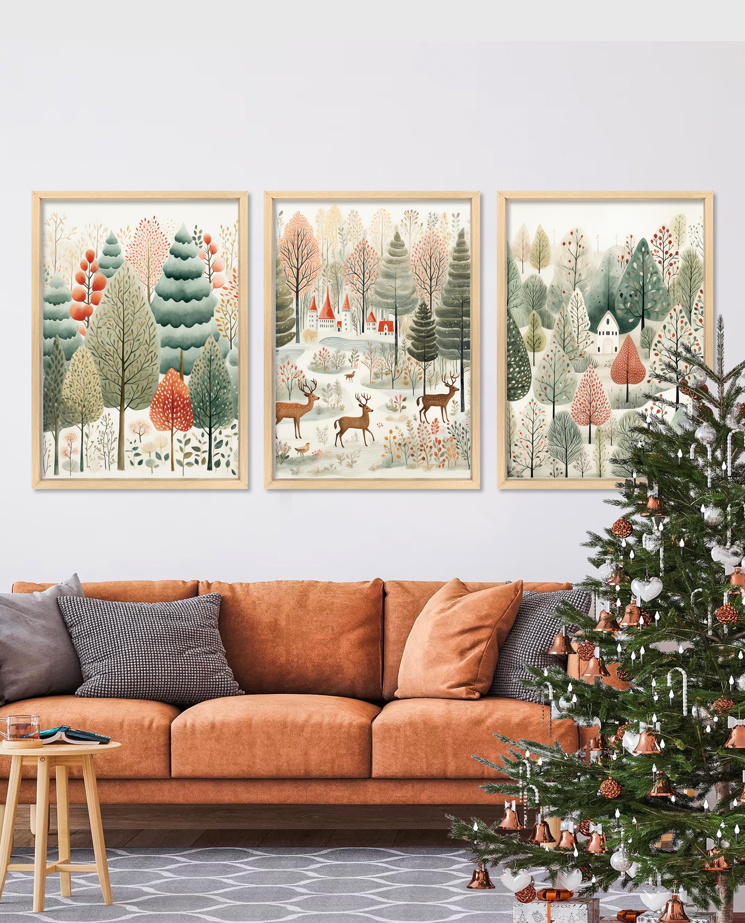 Yeni Yıl Çerçeveli Tablo Set
