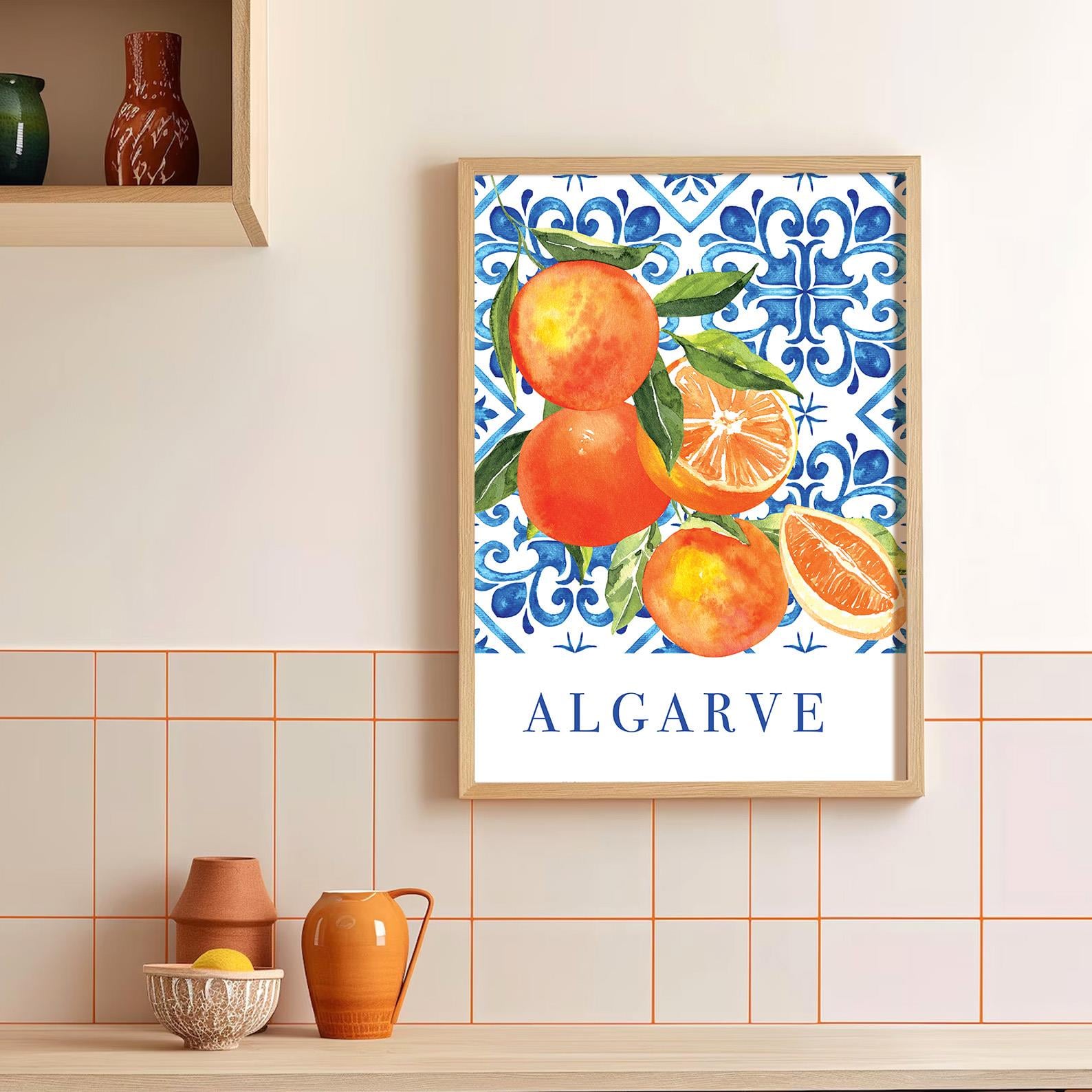 Algarve Çerçeveli Poster