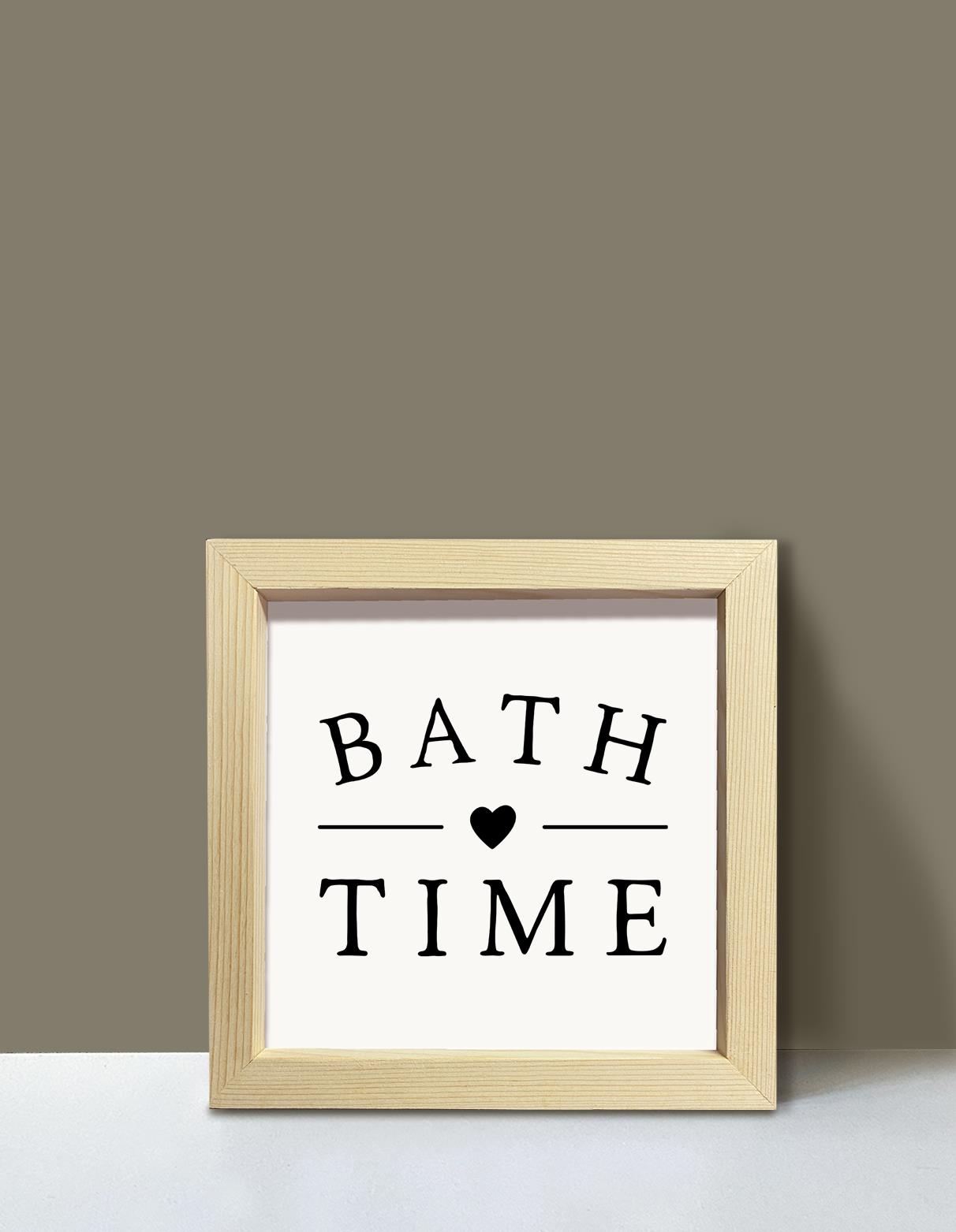 Bath Time Çerçeveli Tablo