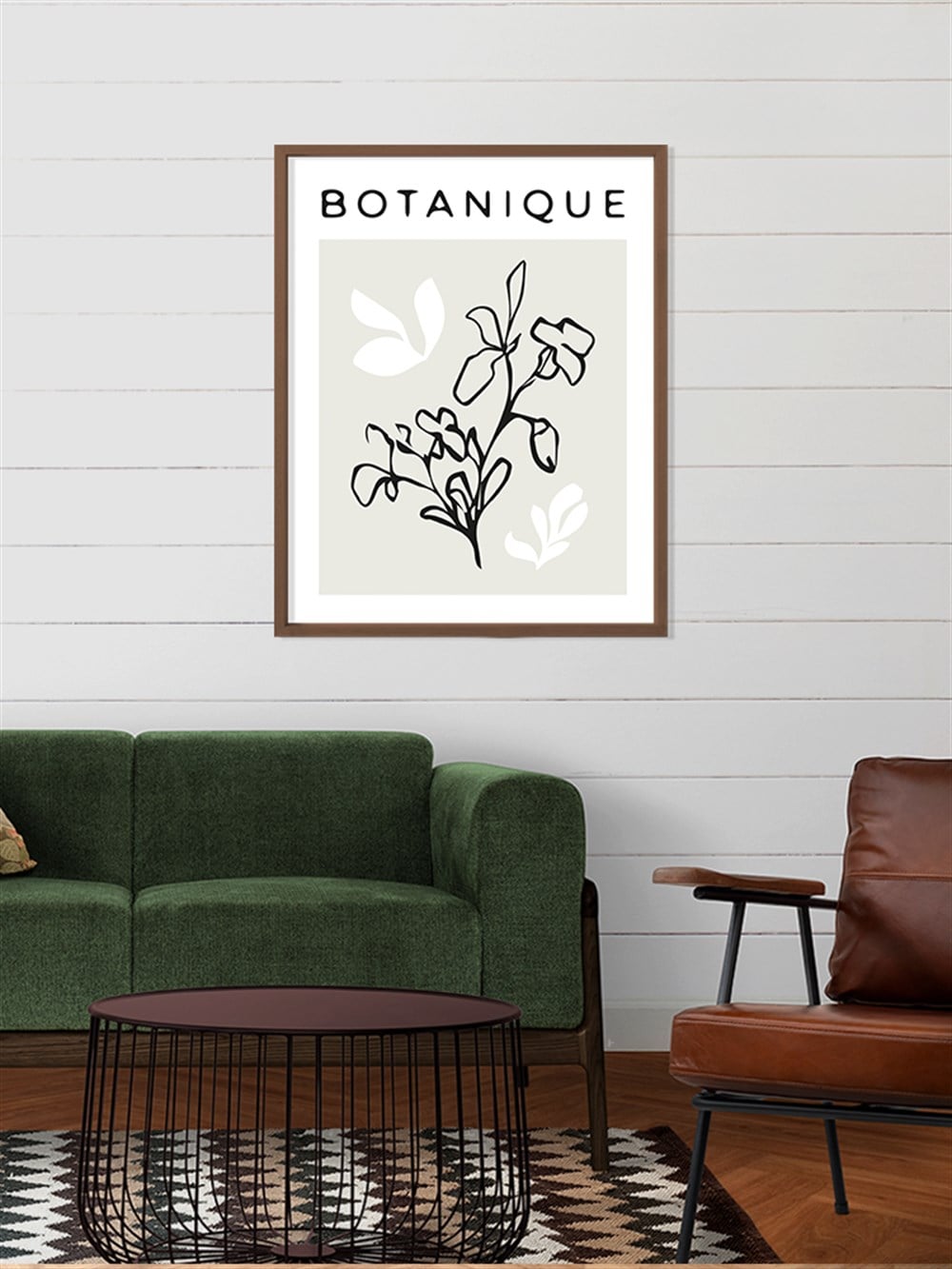 Botanique Çerçeveli Poster