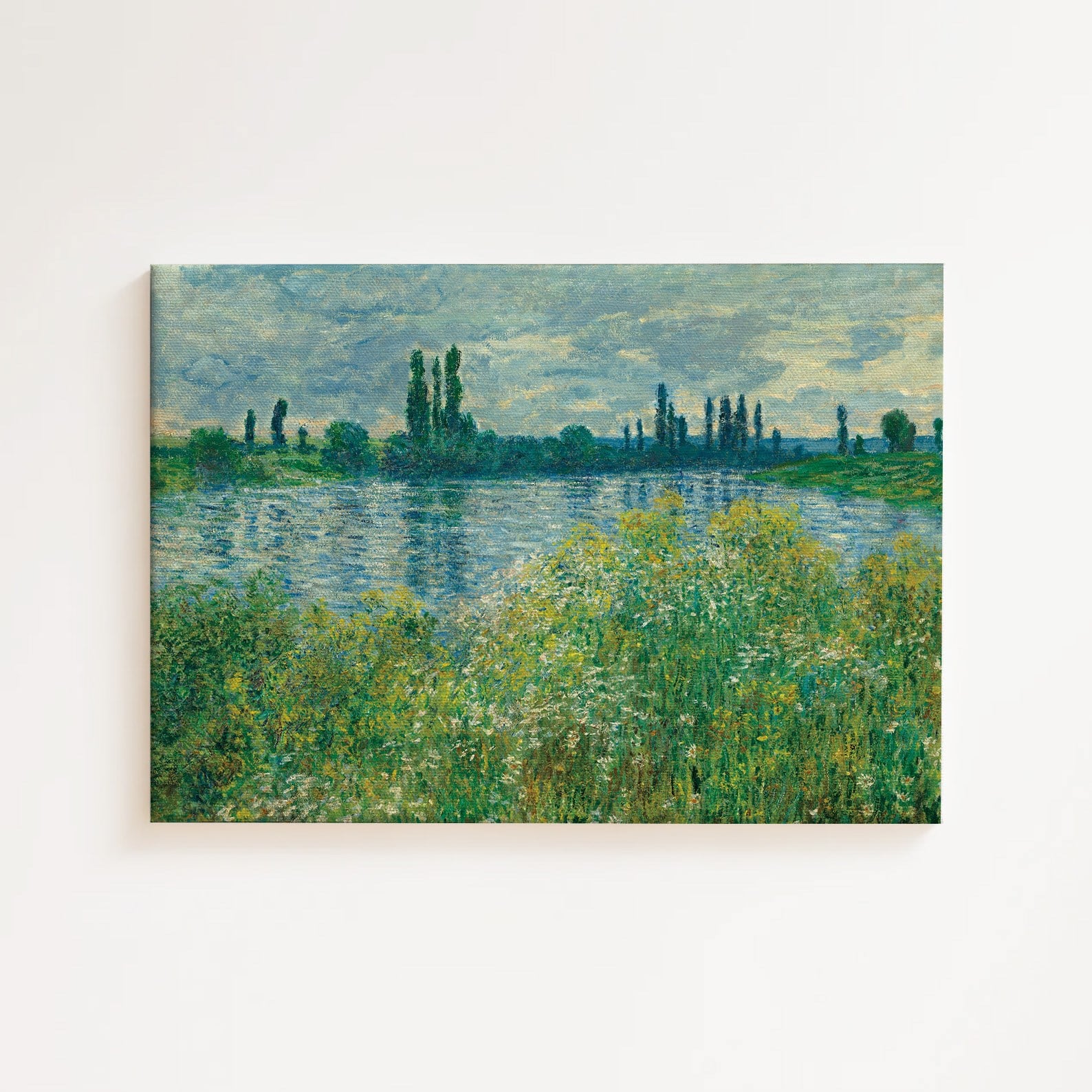 Claude Monet - Seine Kıyısı Kanvas Tablo