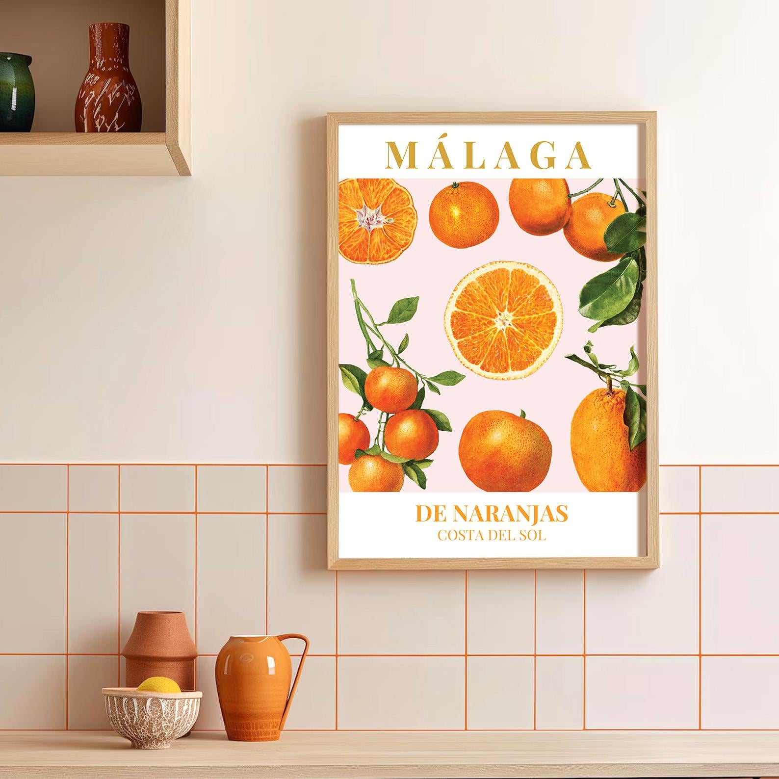 De Naranjas Çerçeveli Poster