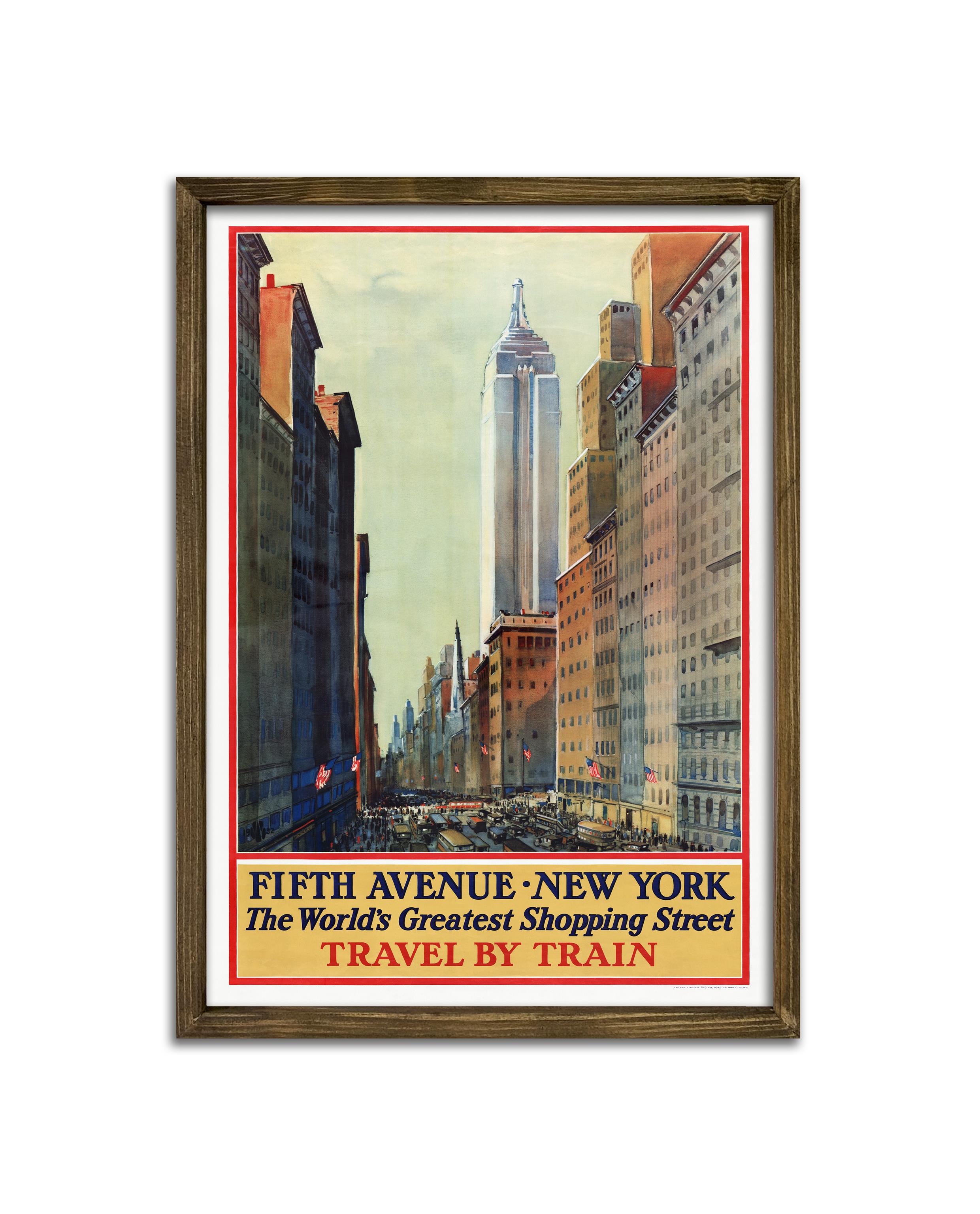 Fifth Avenue - New York Çerçeveli Tablo
