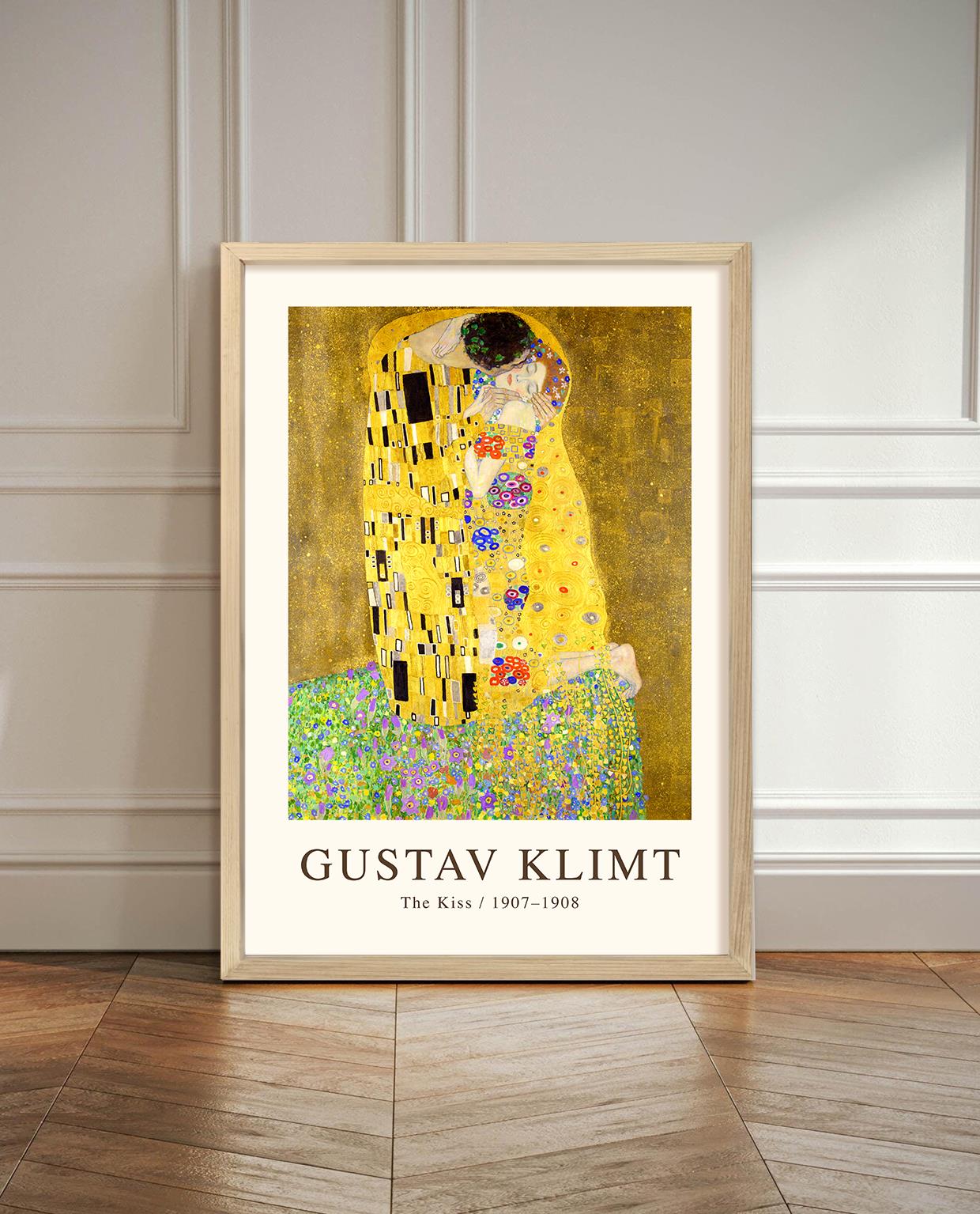 Gustav Klimt Çerçeveli Poster