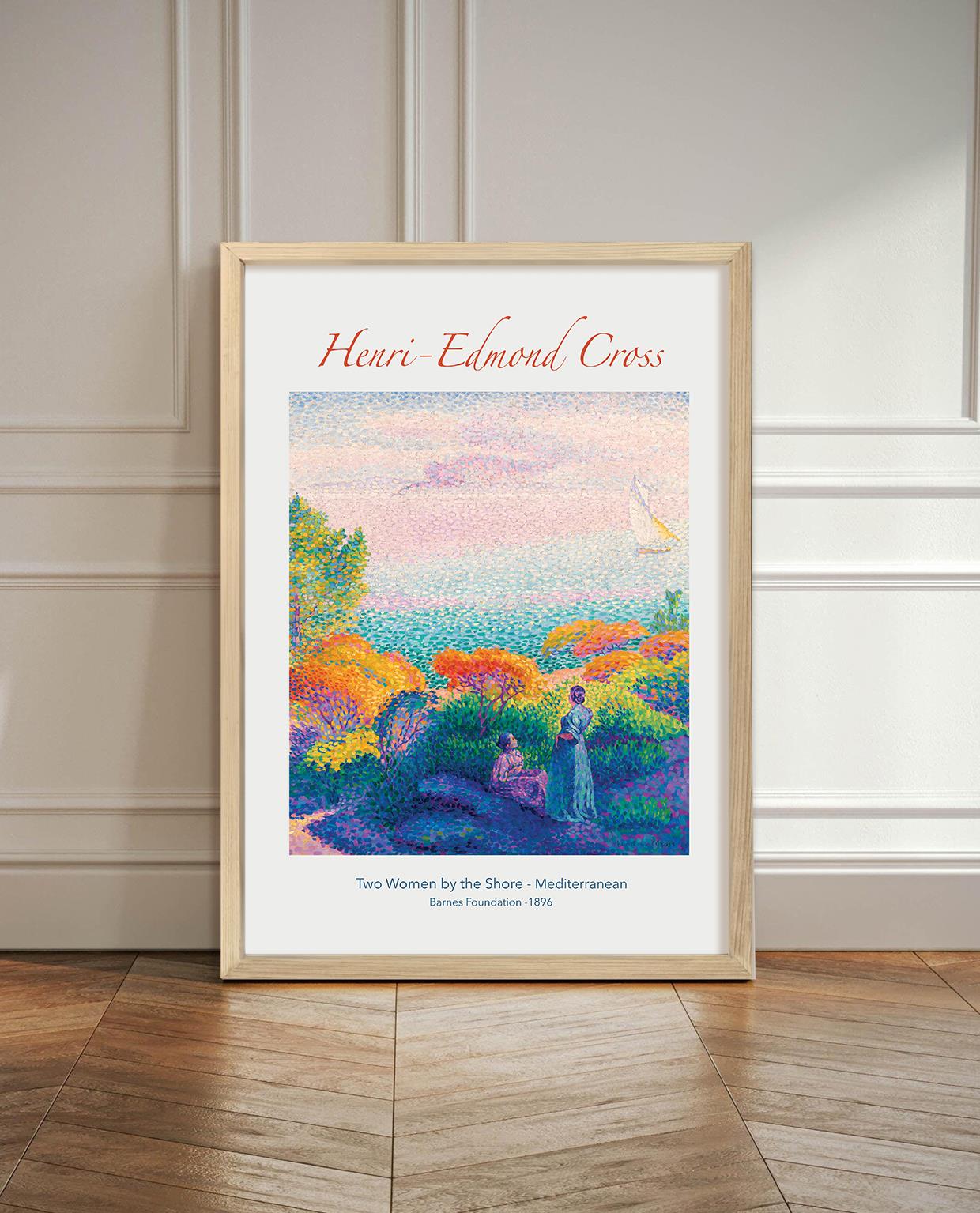 Henri-Edmond Cross - Mediterranean Çerçeveli Tablo