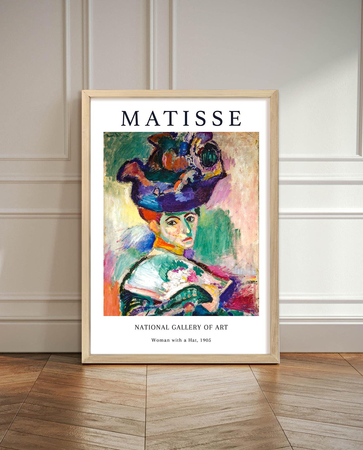 Henri Matisse - Woman with a Hat Çerçeveli Tablo