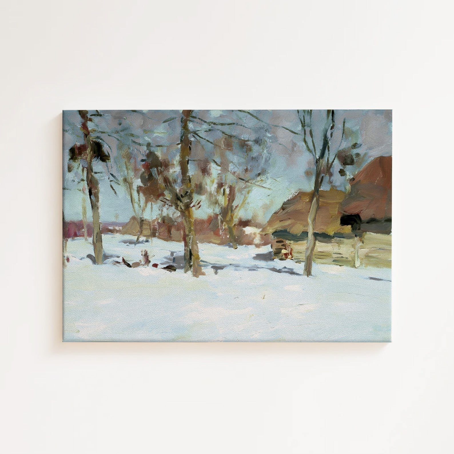 Isaac Levitan - Mart Başı Kanvas Tablo