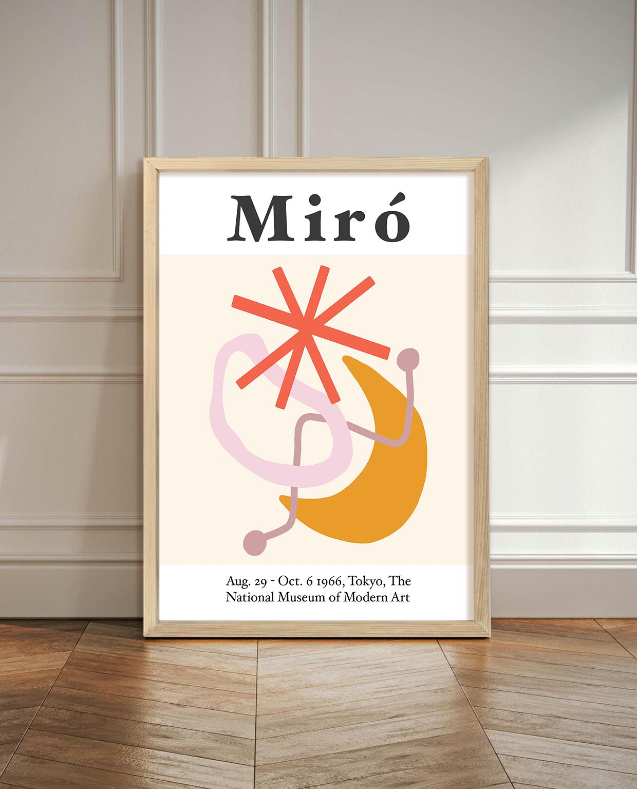 Joan Miro Çerçeveli Poster