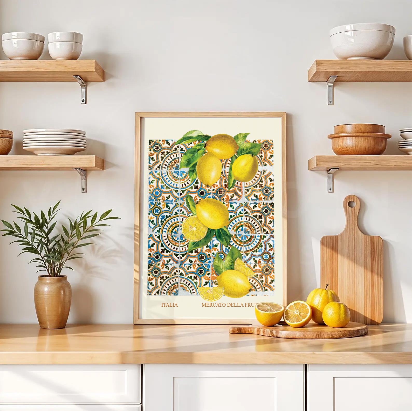 Limonlar Çerçeveli Poster