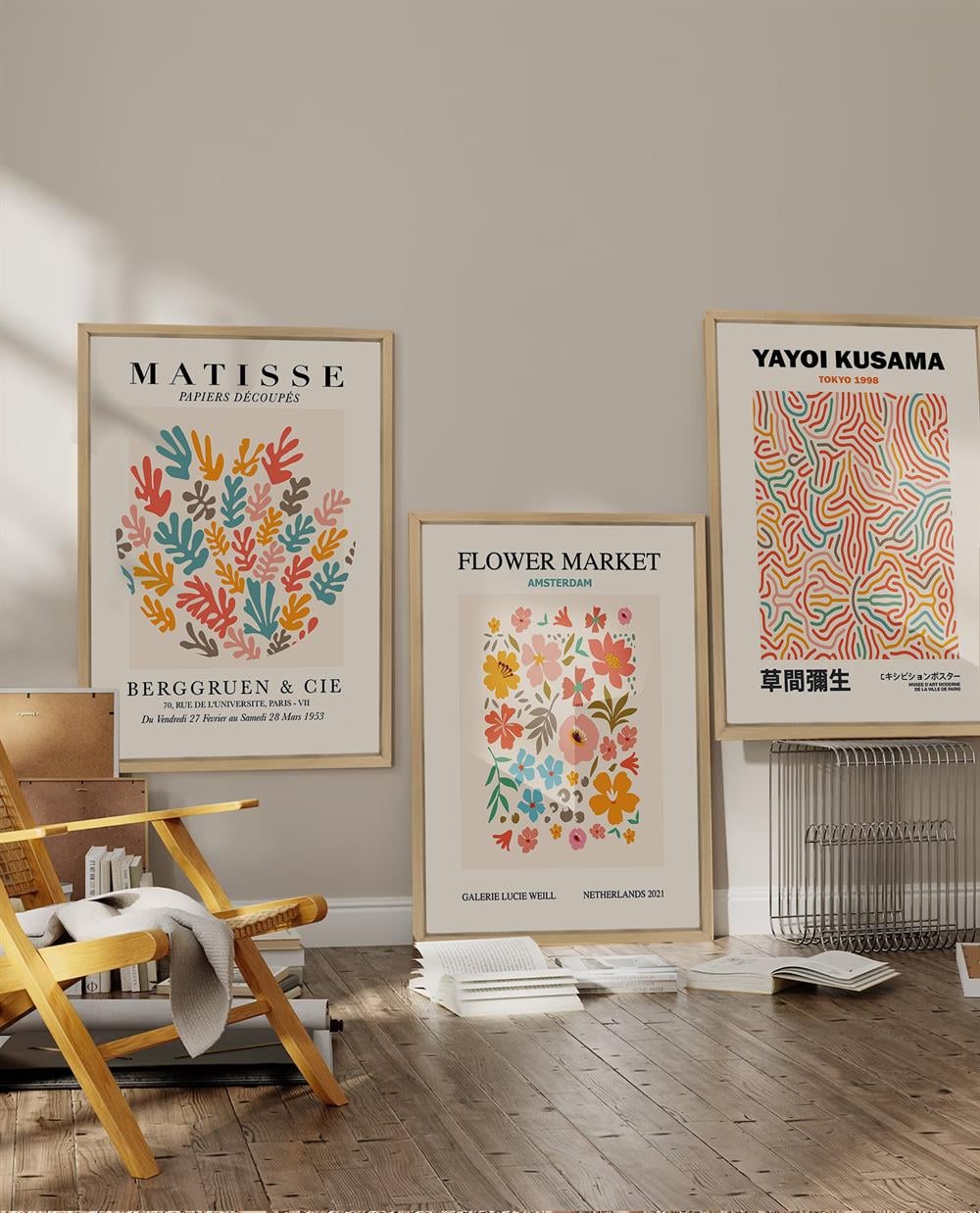 Matisse ve Yayoi Kusama Çerçeveli Tablo Set