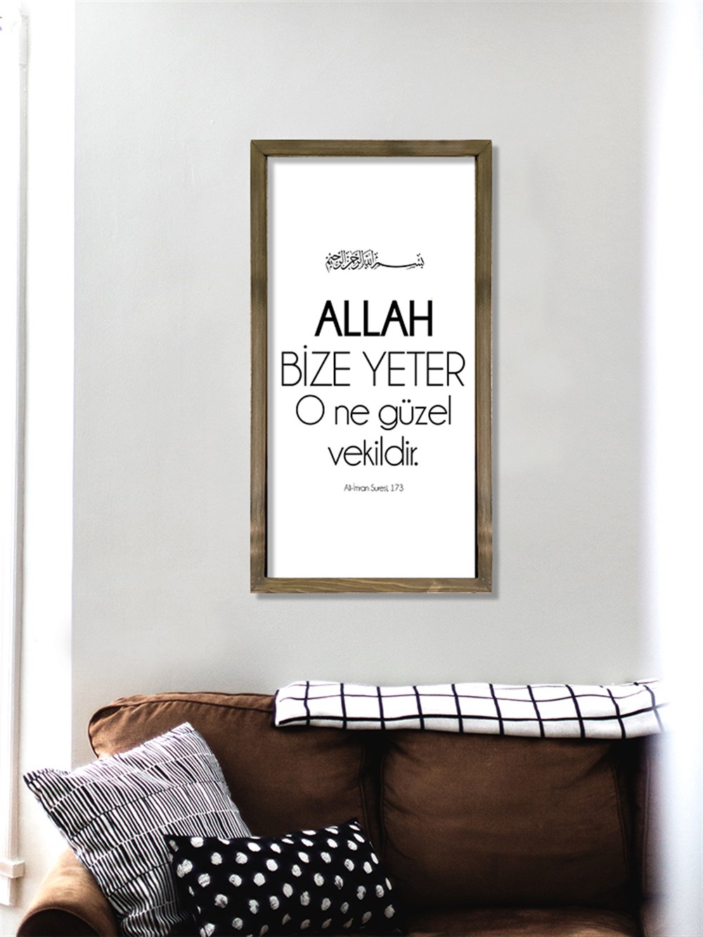 Motto Çerçeveli Poster 099 (25x49 cm)