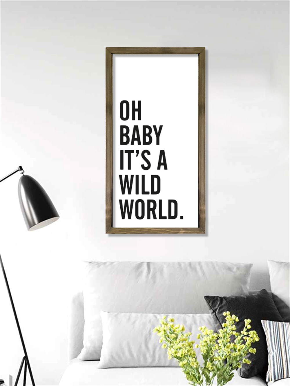 Motto Çerçeveli Poster 100 (25x49 cm)