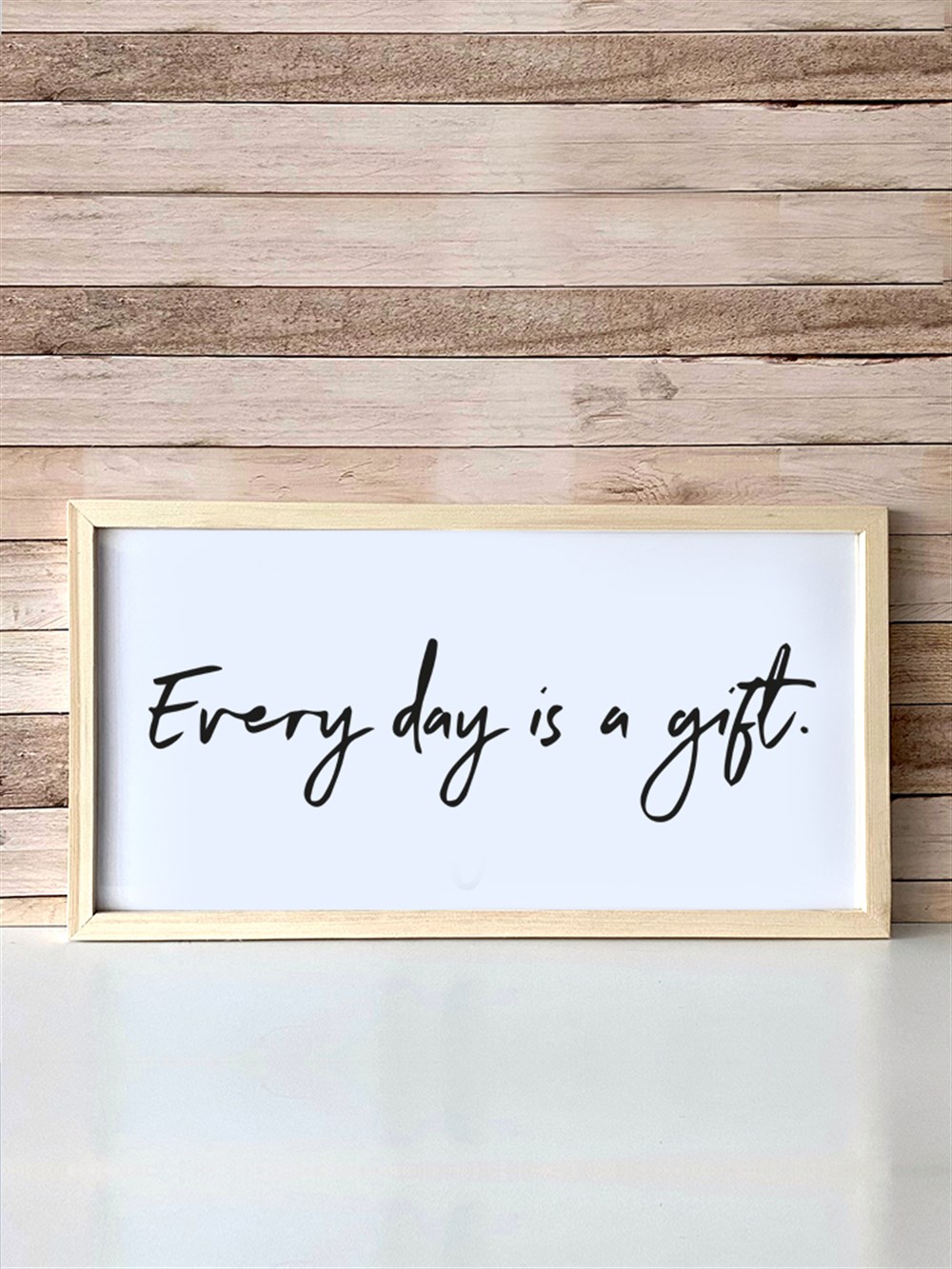 Motto Çerçeveli Poster 102 (25x49 cm)
