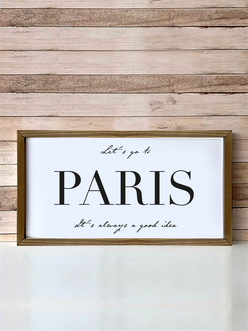 Motto Çerçeveli Poster 105 (25x49 cm)