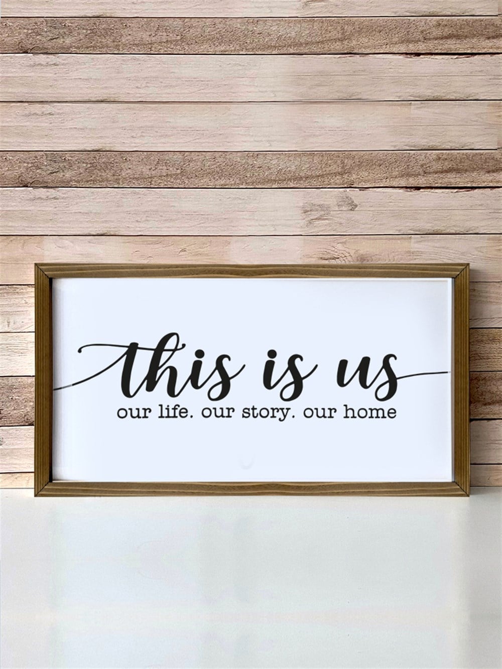 Motto Çerçeveli Poster 109 (25x49 cm)
