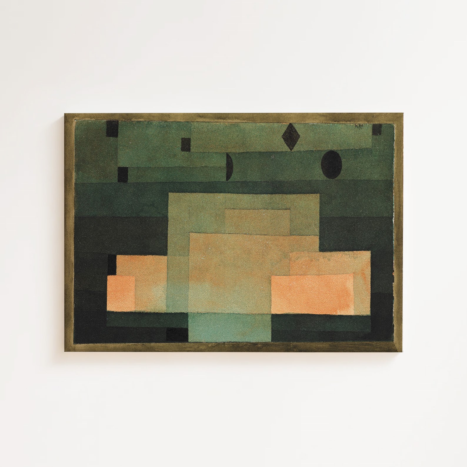 Paul Klee - Tapınağın Üzerindeki Gökkubbe Kanvas Tablo