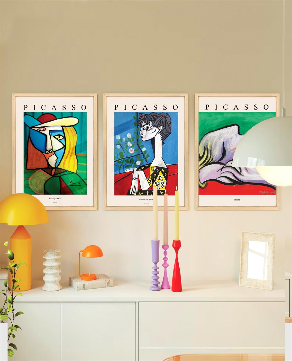 Picasso ve Kadınlar Çerçeveli Tablo Set