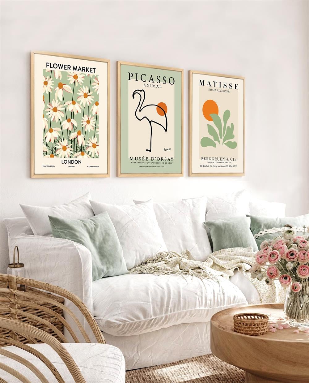 Picasso ve Matisse Çerçeveli Tablo Set