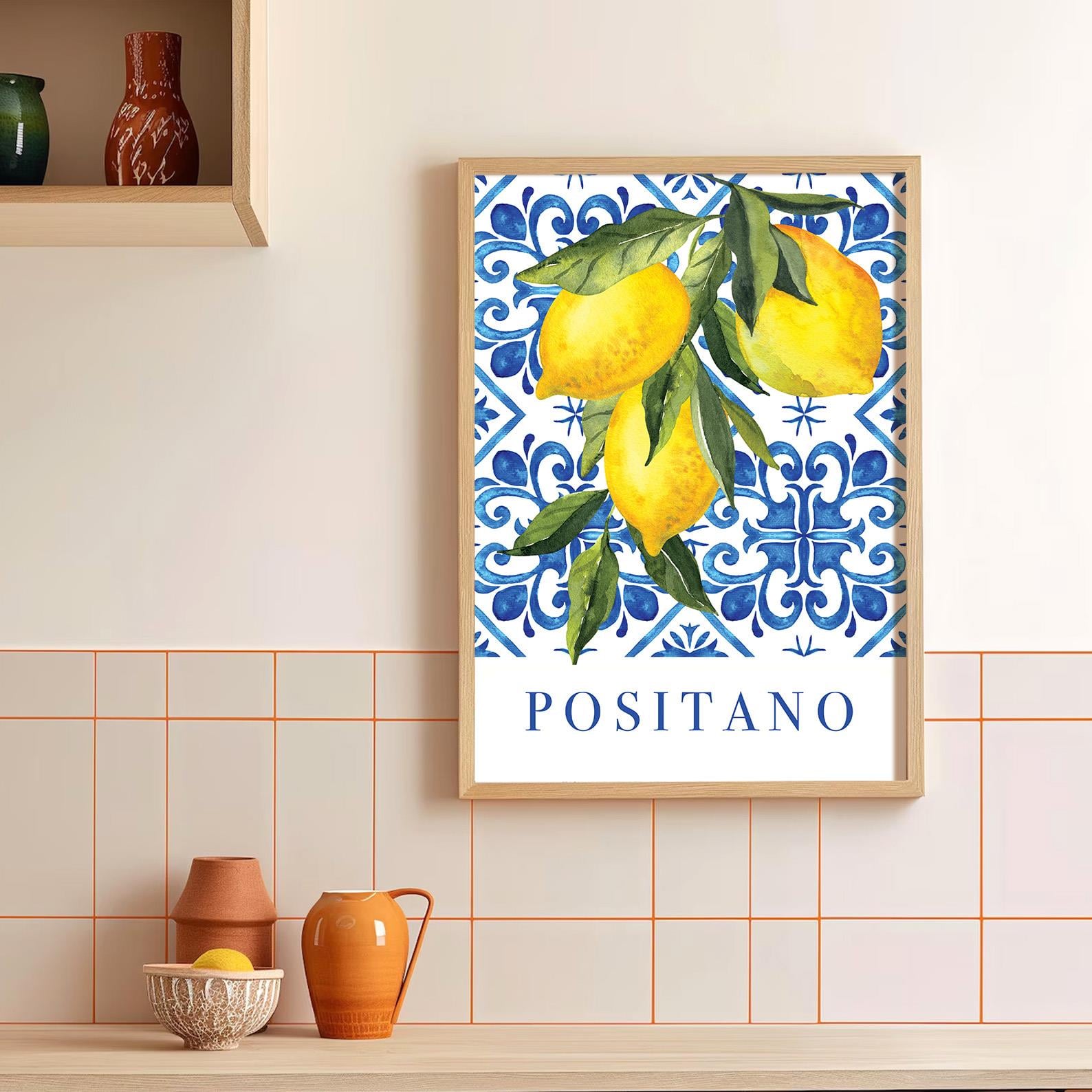 Positano Çerçeveli Poster