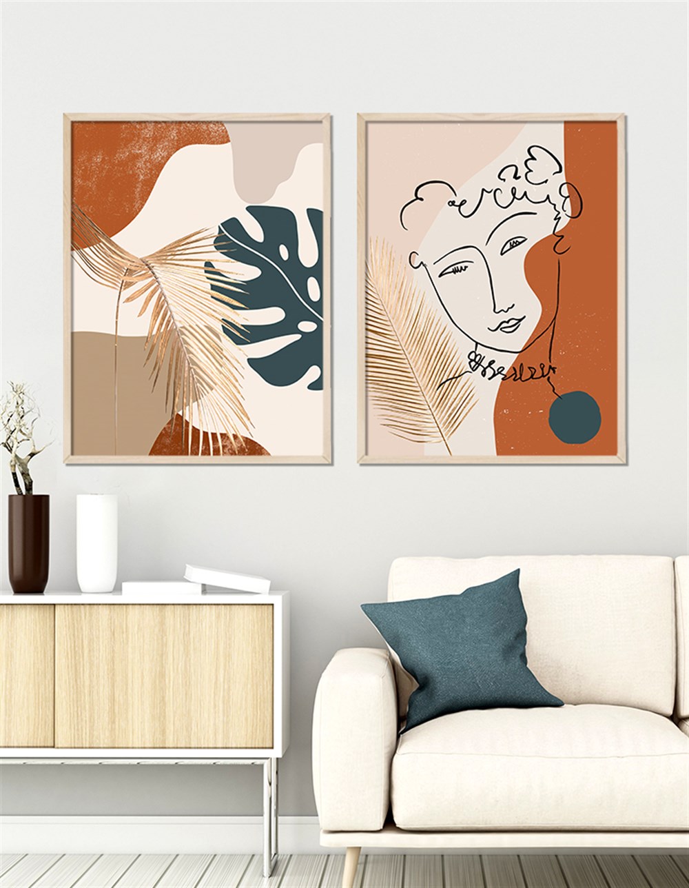 Renkli Henri Matisse Çerçeveli Tablo Set 